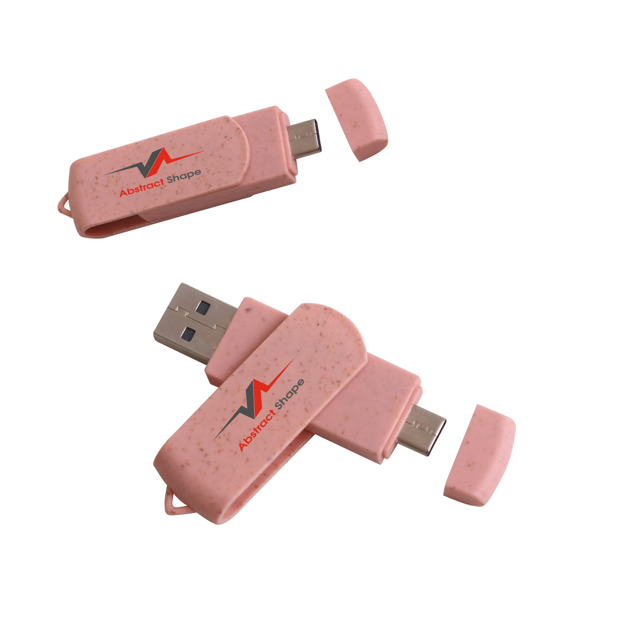Rotate Wheat Straw Type C Flash Drive - Image 7