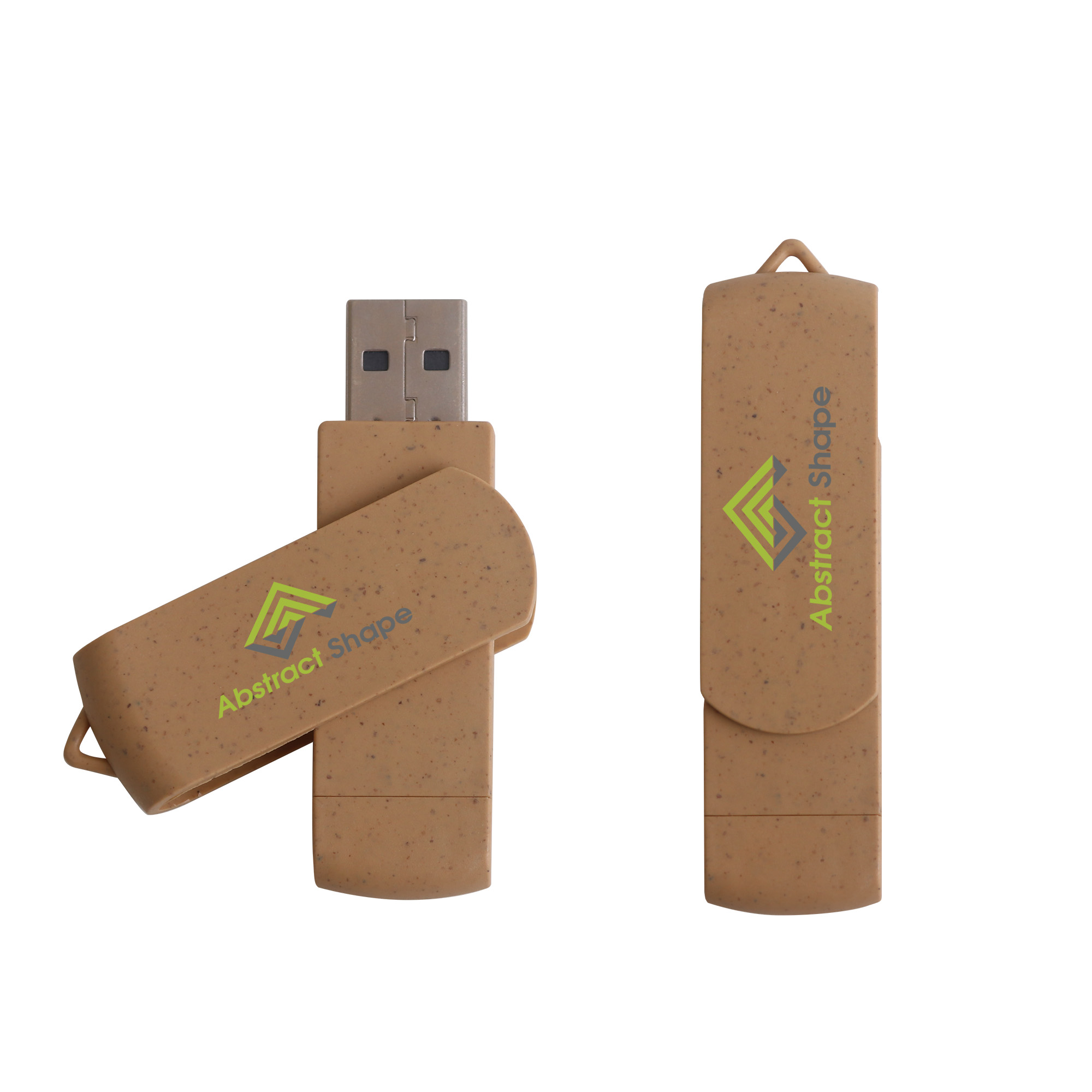 Rotate Wheat Straw Type C Flash Drive - Image 8