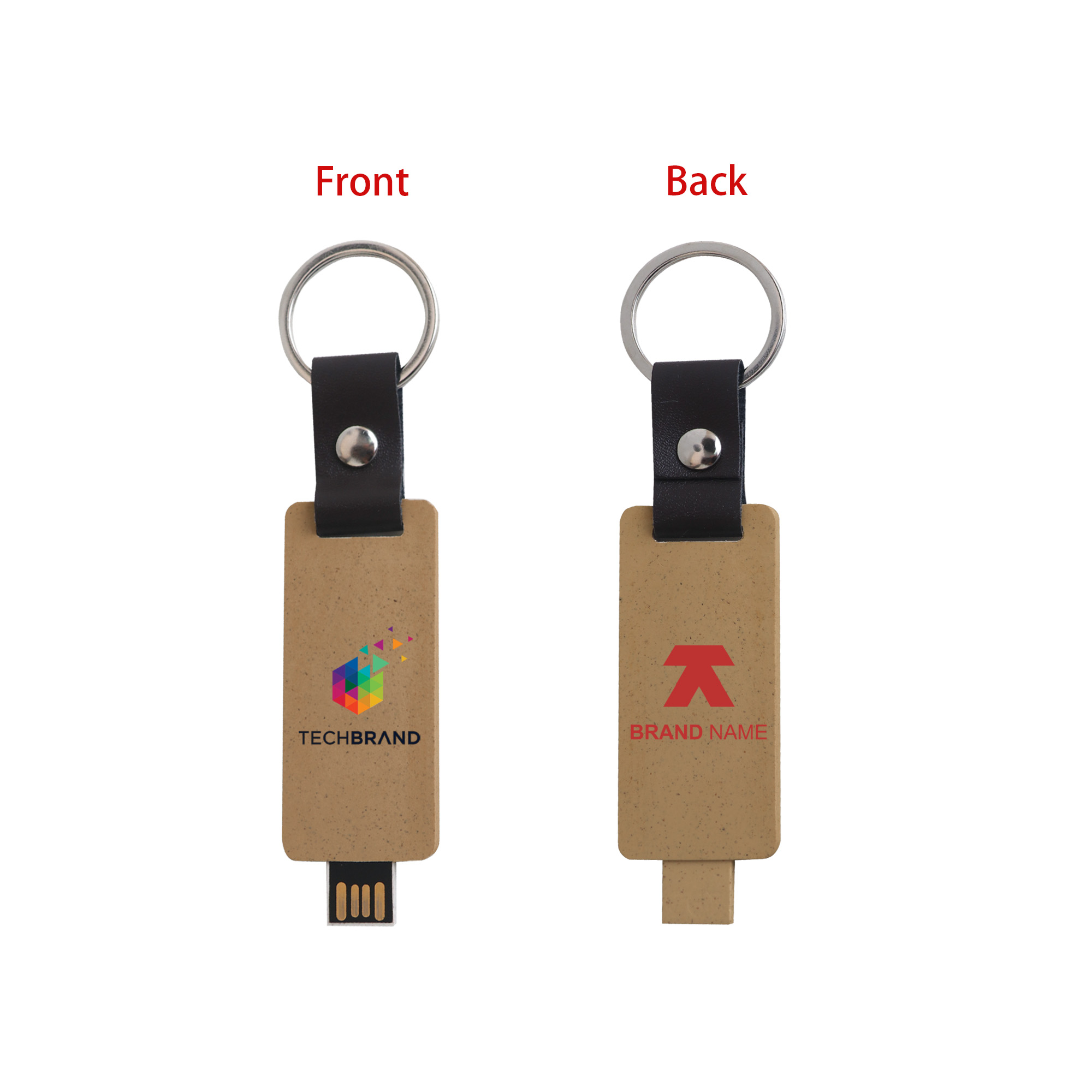Eco Mini Flash Drive Keychain - Image 7
