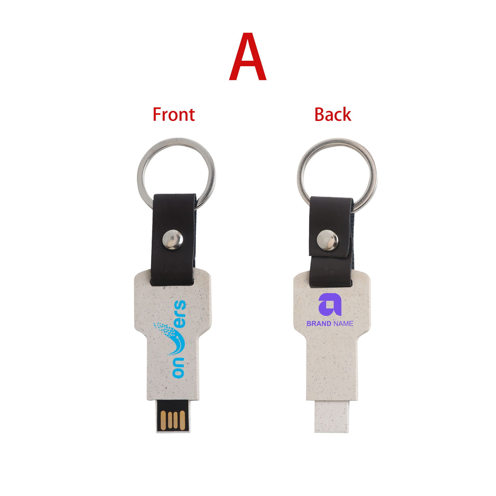 Eco Mini Flash Drive Keychain - Image 2