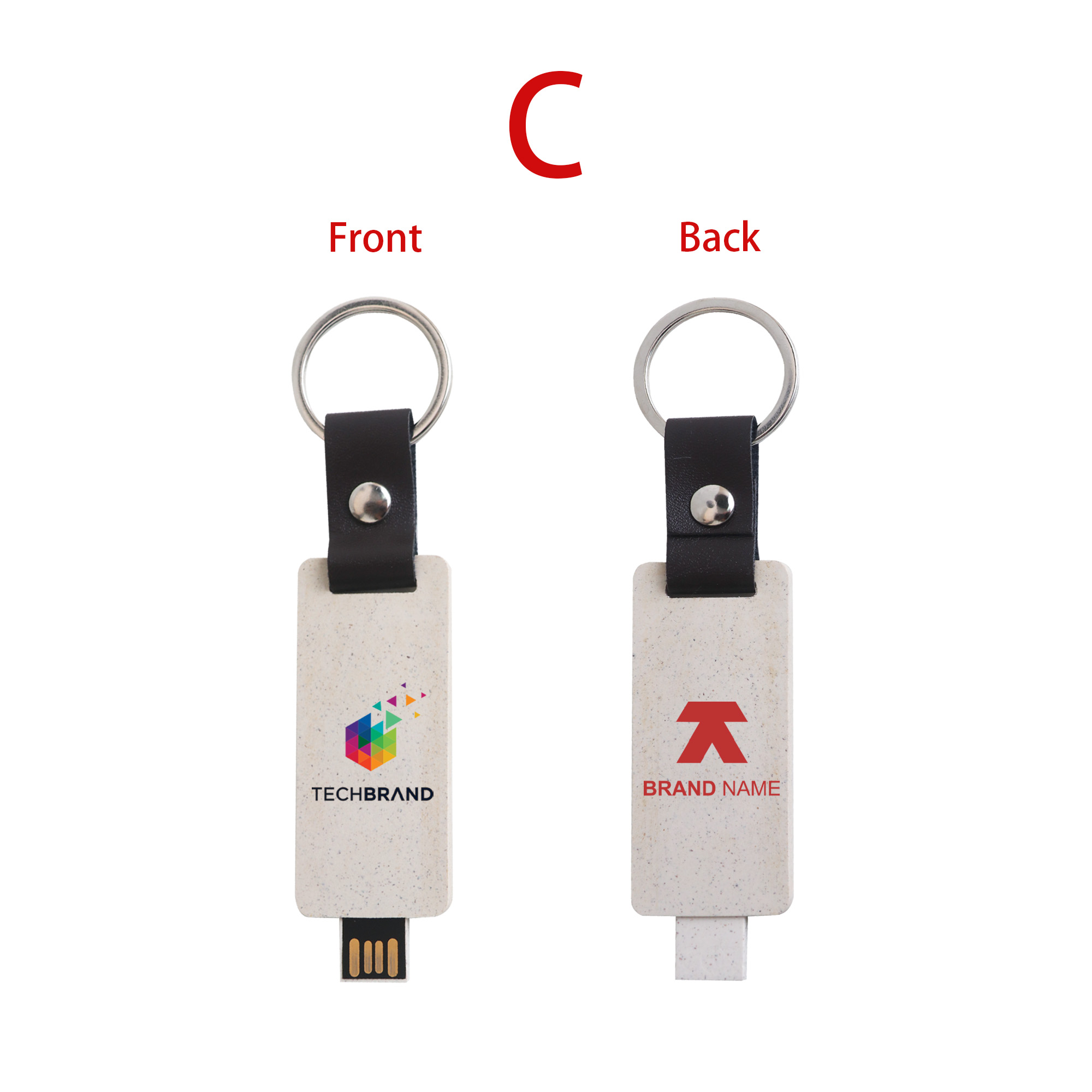 Eco Mini Flash Drive Keychain - Image 6