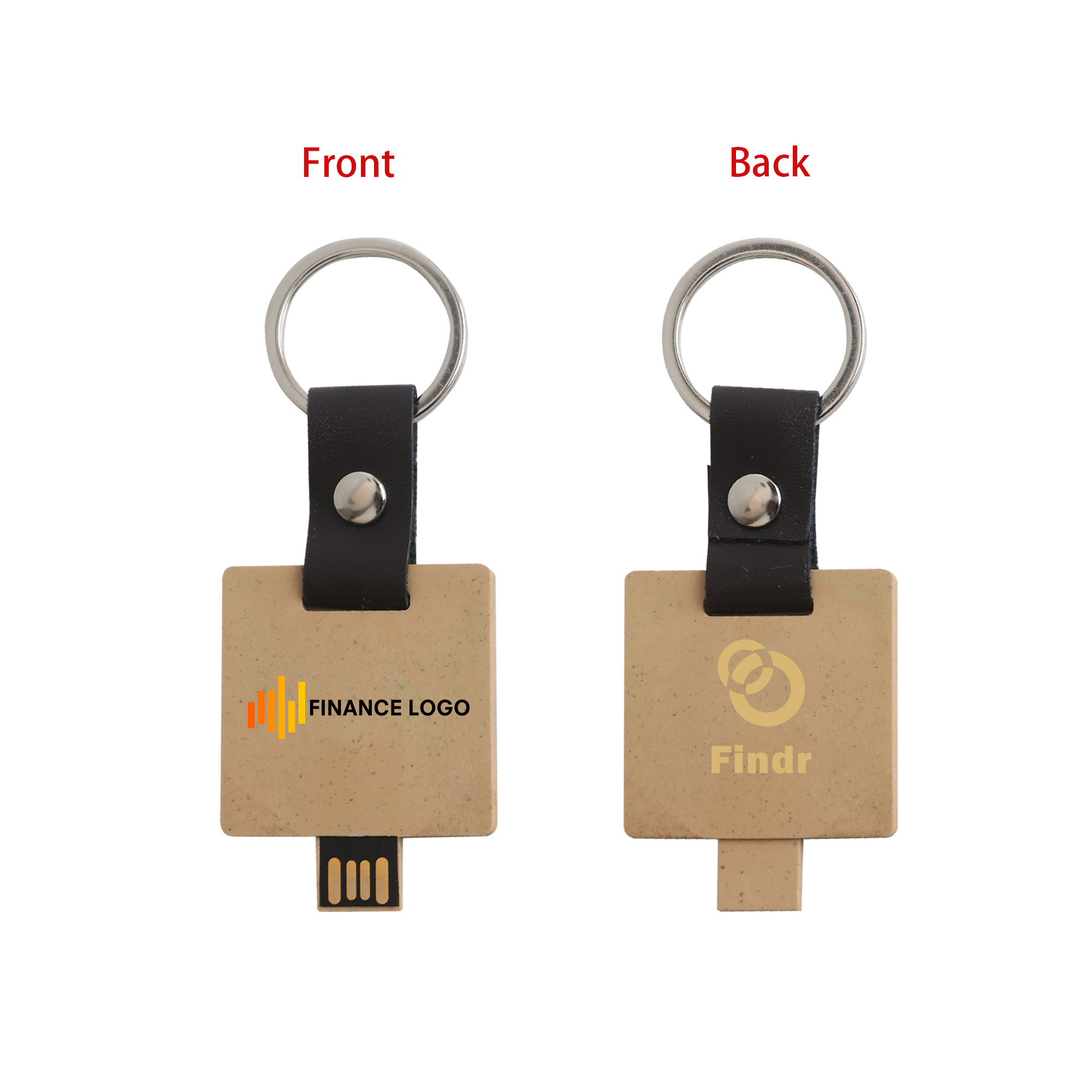 Eco Mini Flash Drive Keychain - Image 5