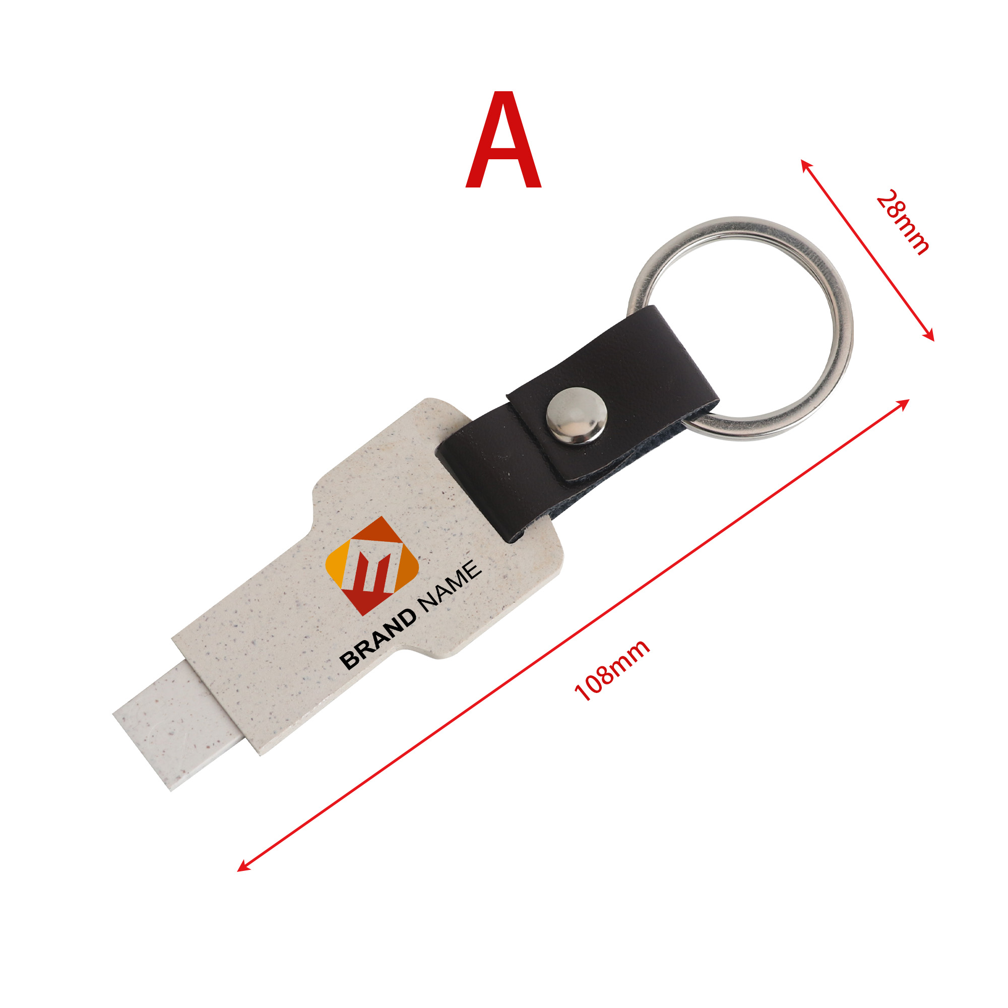 Eco Mini Flash Drive Keychain - Image 8