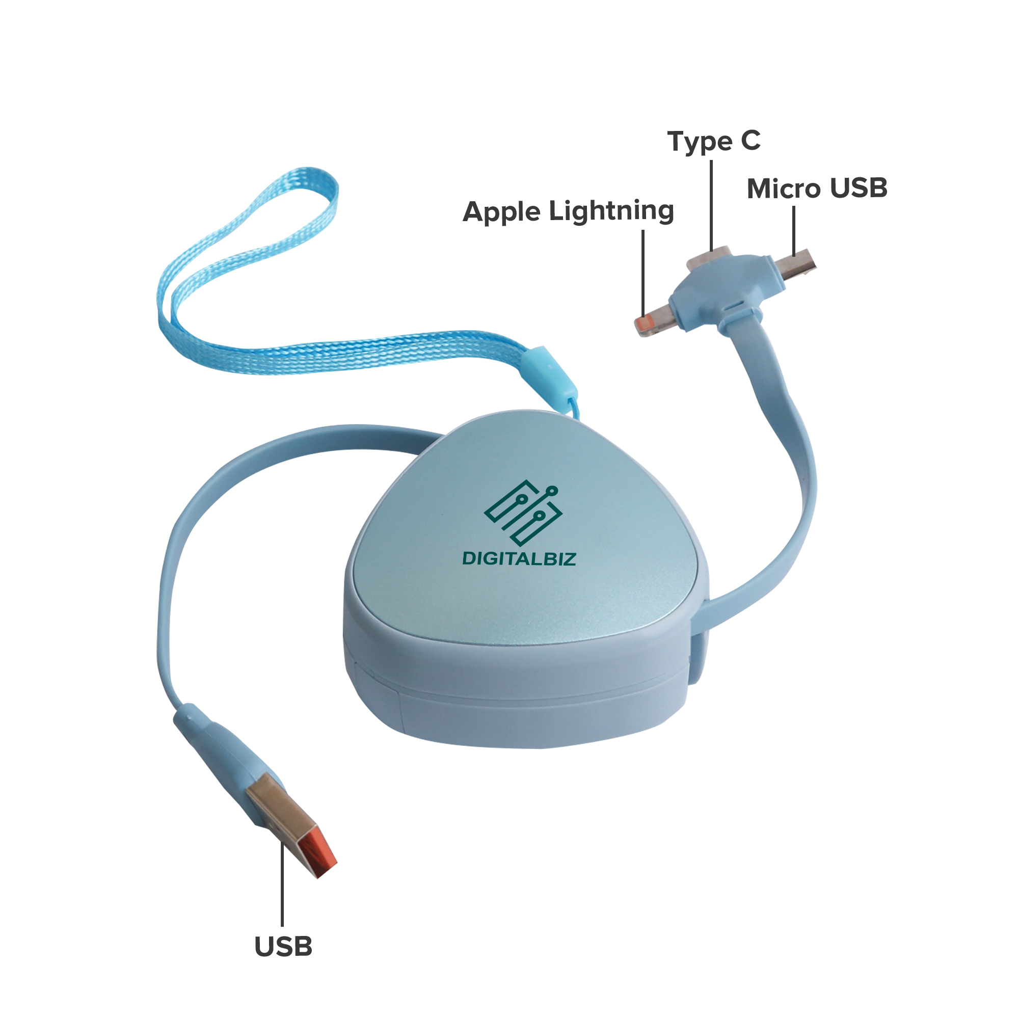3-In-1 Retractable Portable Charging Cable - Image 9