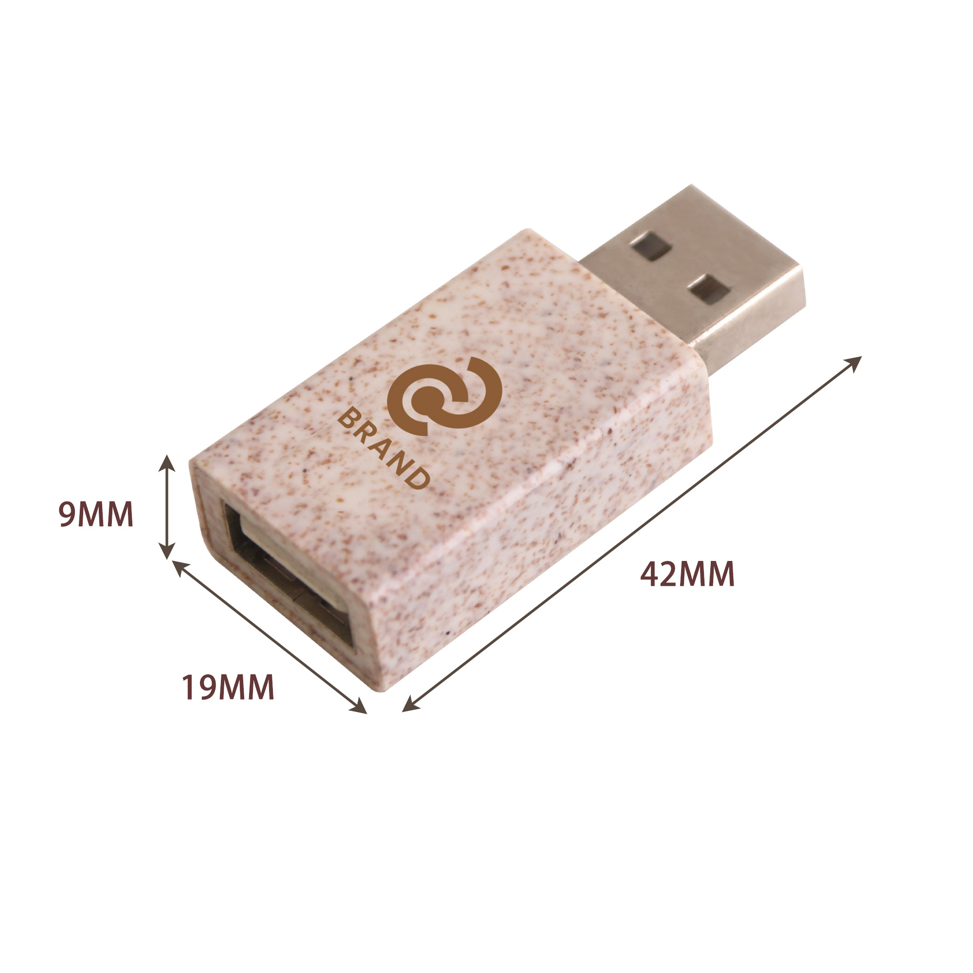 Wheat Straw USB Data Blocker - Image 5