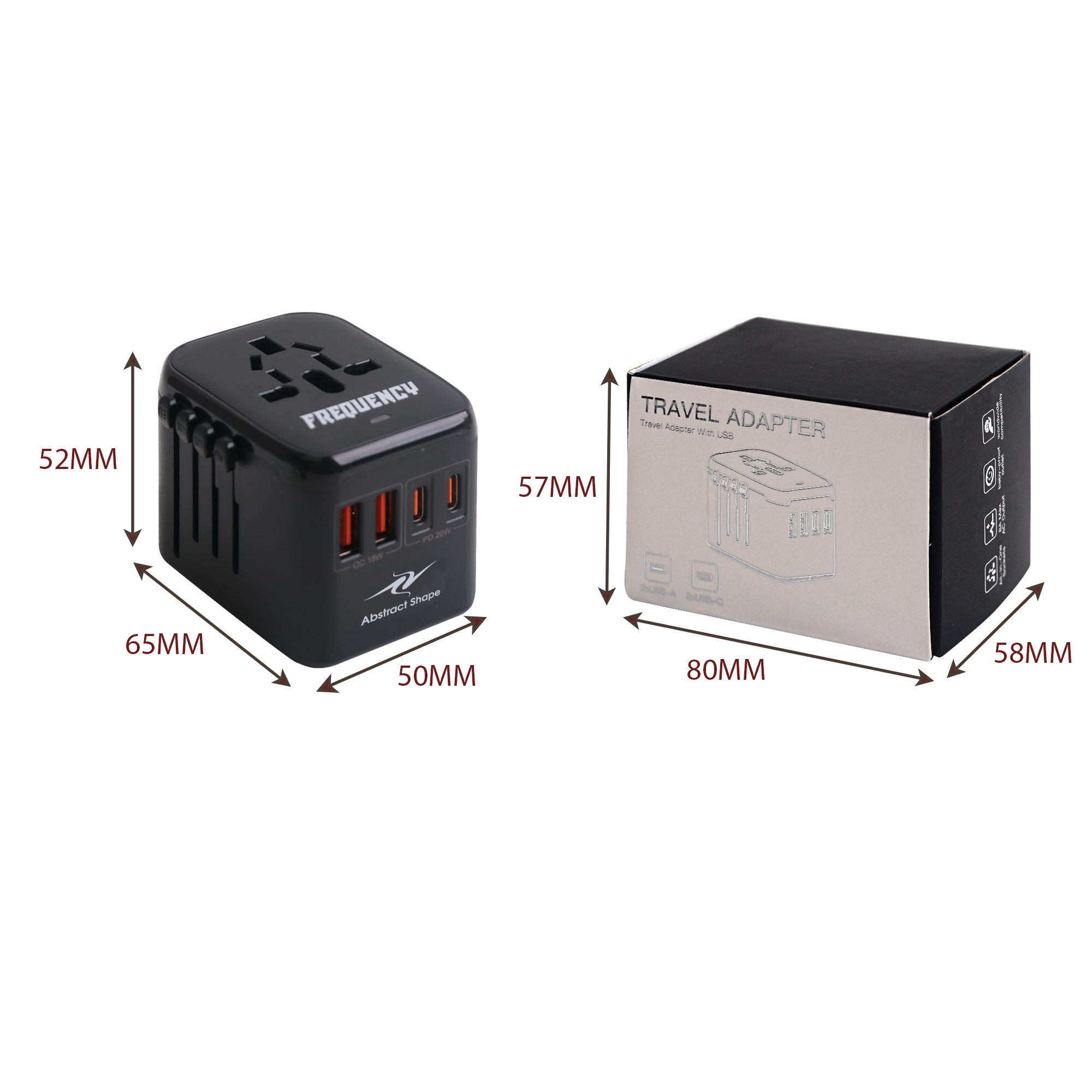 Universal Travel Adapter with USB-C Ports - Image 6