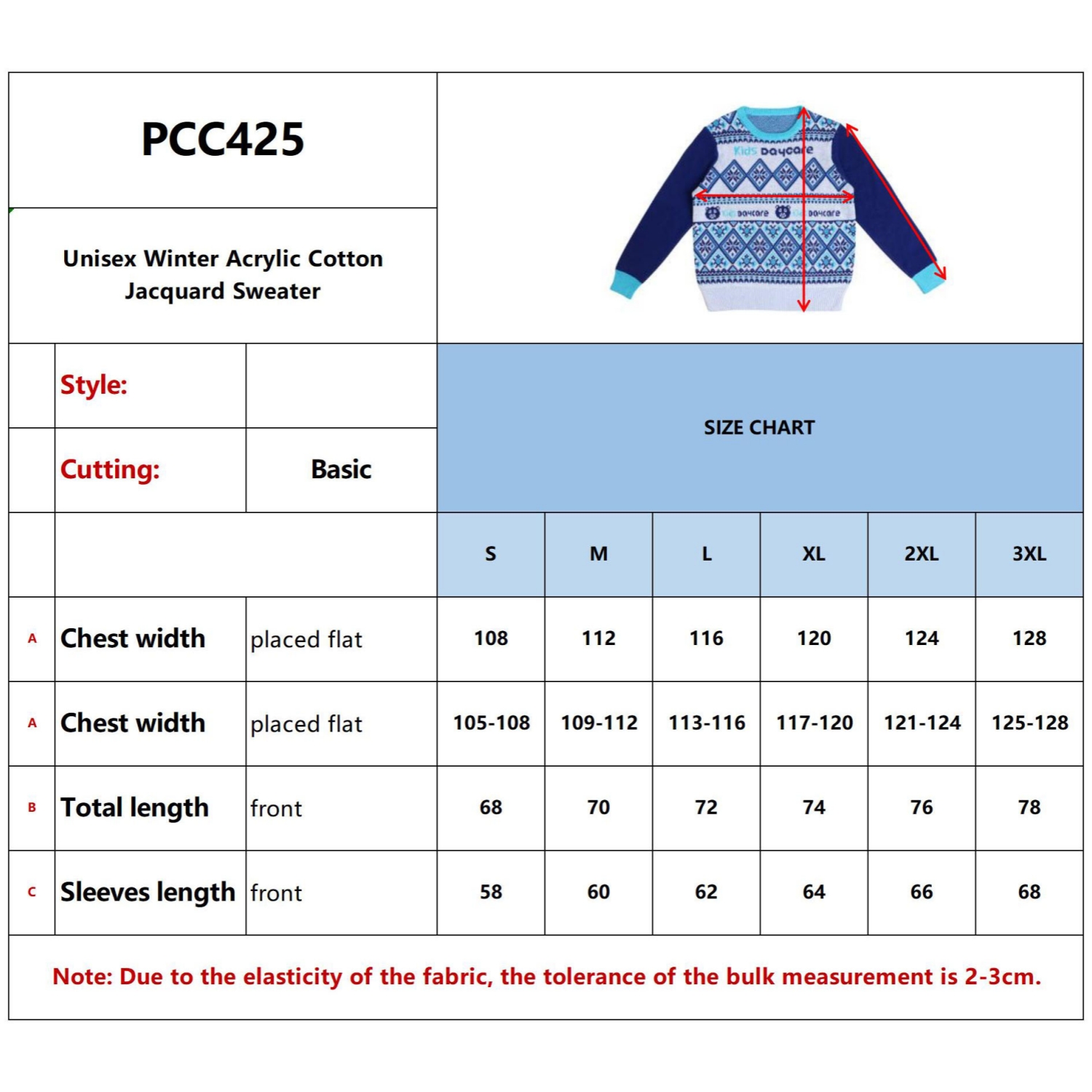 Unisex Winter Acrylic Cotton Jacquard Sweater - Image 11
