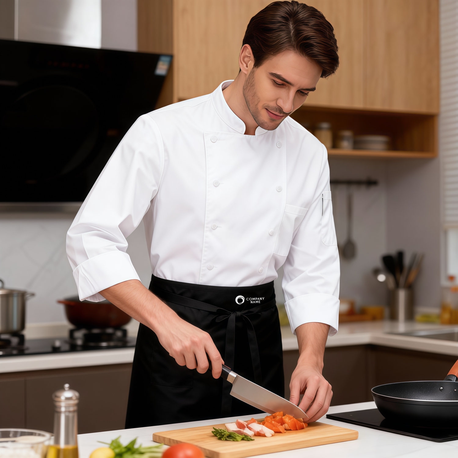 100% Polyester Half Apron With Pocket - Image 2