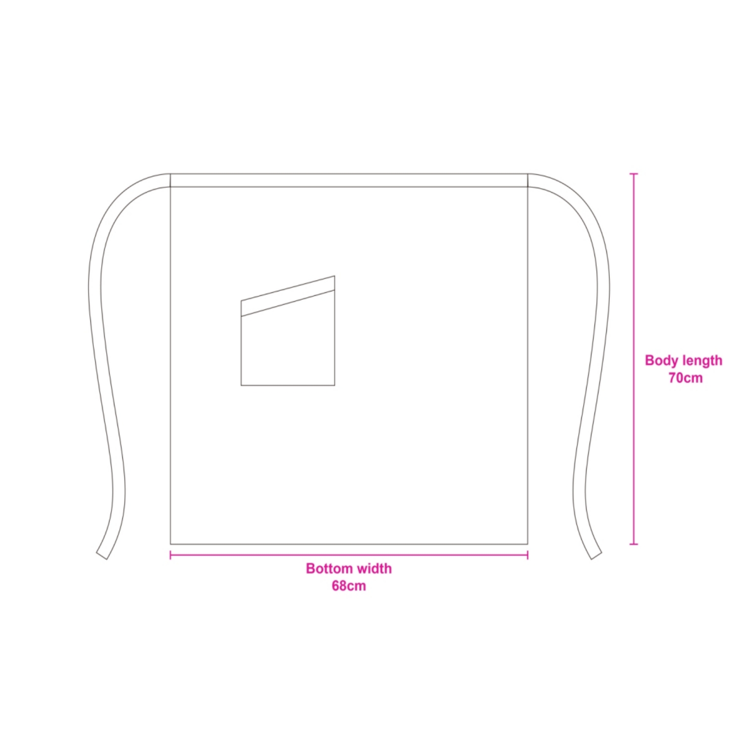 100% Polyester Half Apron With Pocket - Image 9