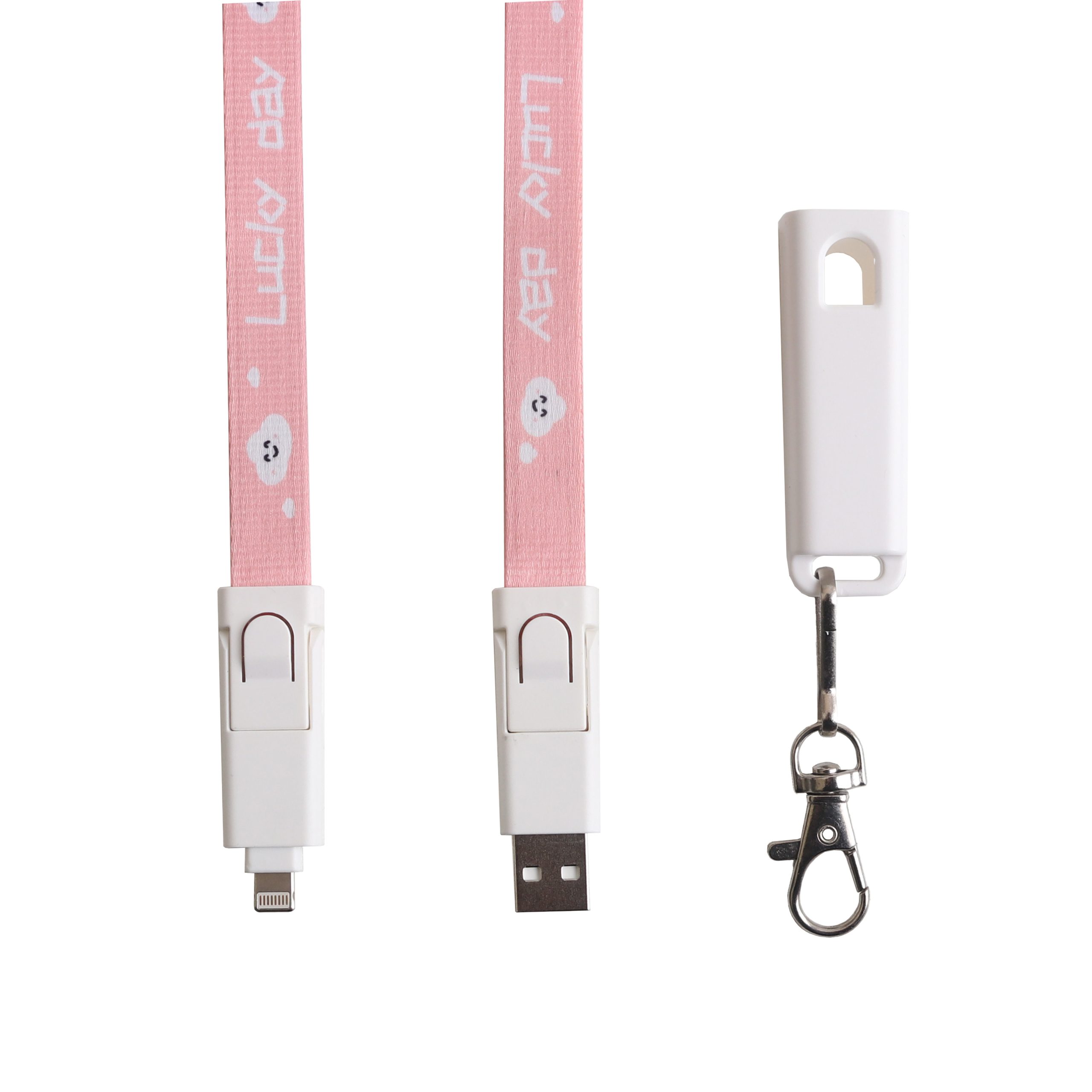 6 in 1 Polyester Lanyard Charging Cable - Image 6