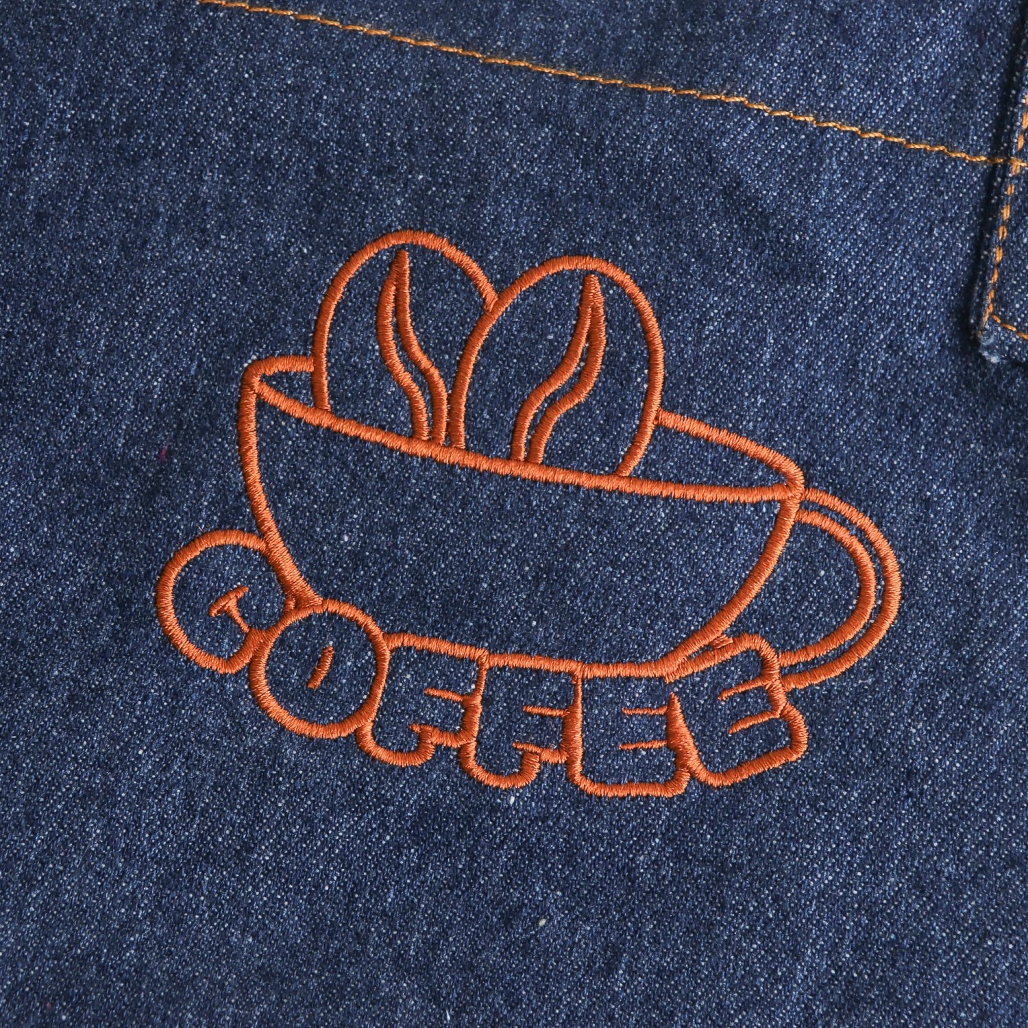 Poly-Cotton Denim Full Bib Apron With Neck Strap - Image 7