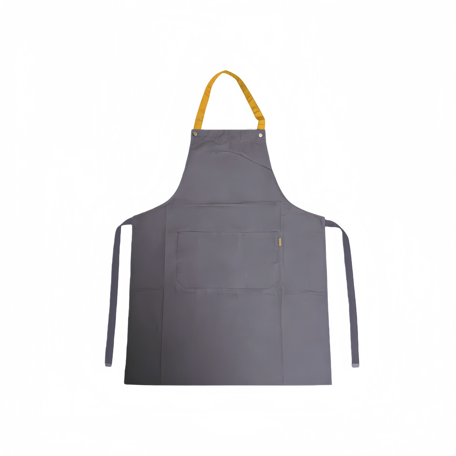 Poly-Cotton Canvas Full Bib Apron With Colour Neck Strap - Image 9