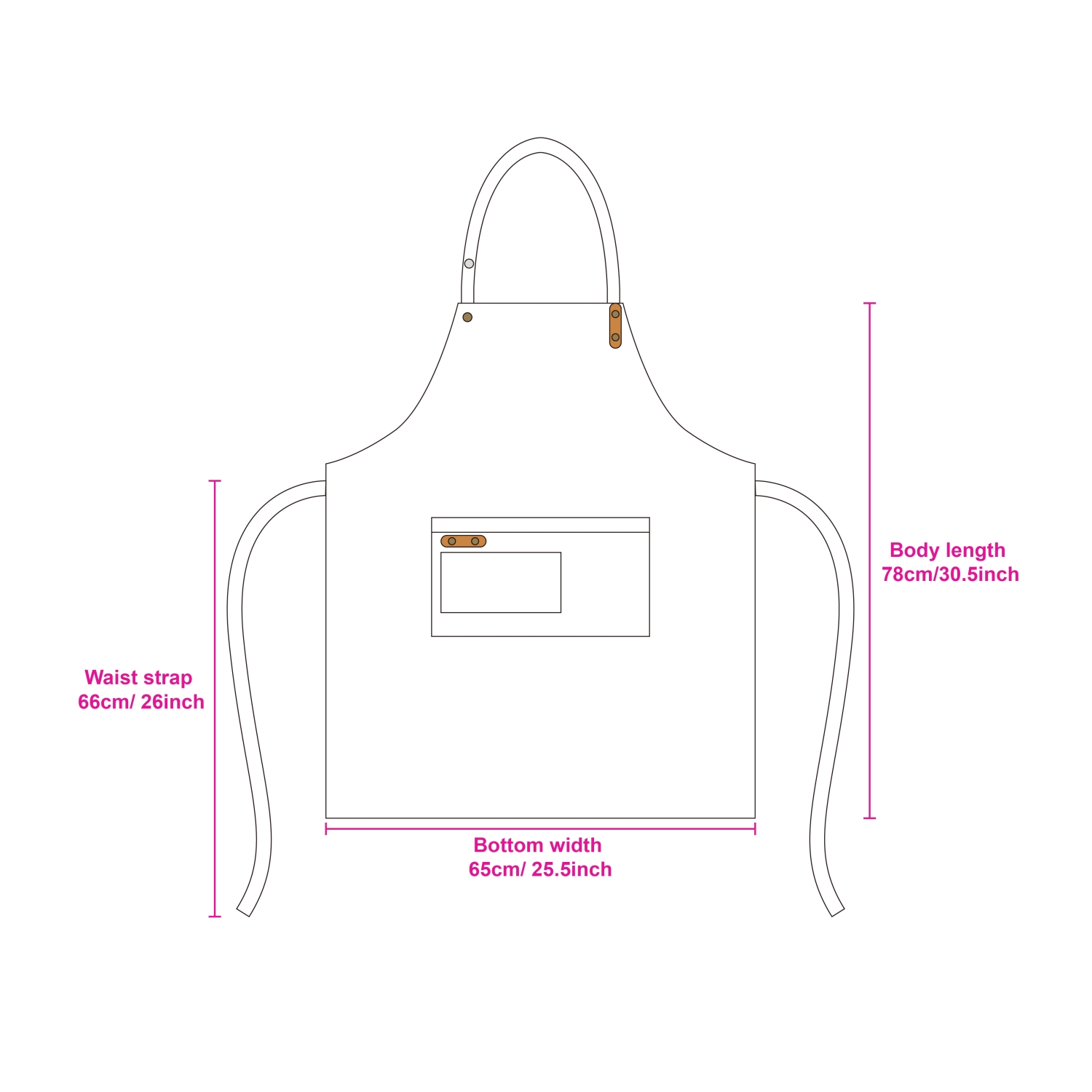 Poly-Cotton Canvas Full Bib Apron With Neck Strap - Image 15