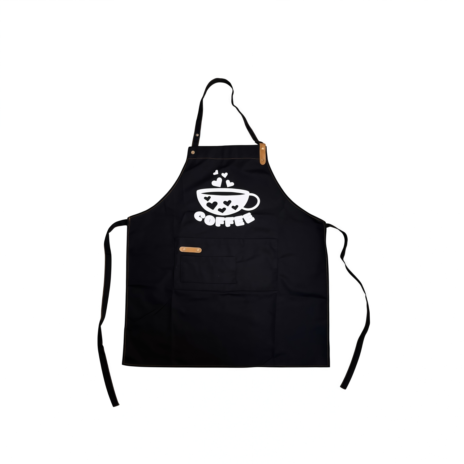 Poly-Cotton Canvas Full Bib Apron With Neck Strap - Image 4
