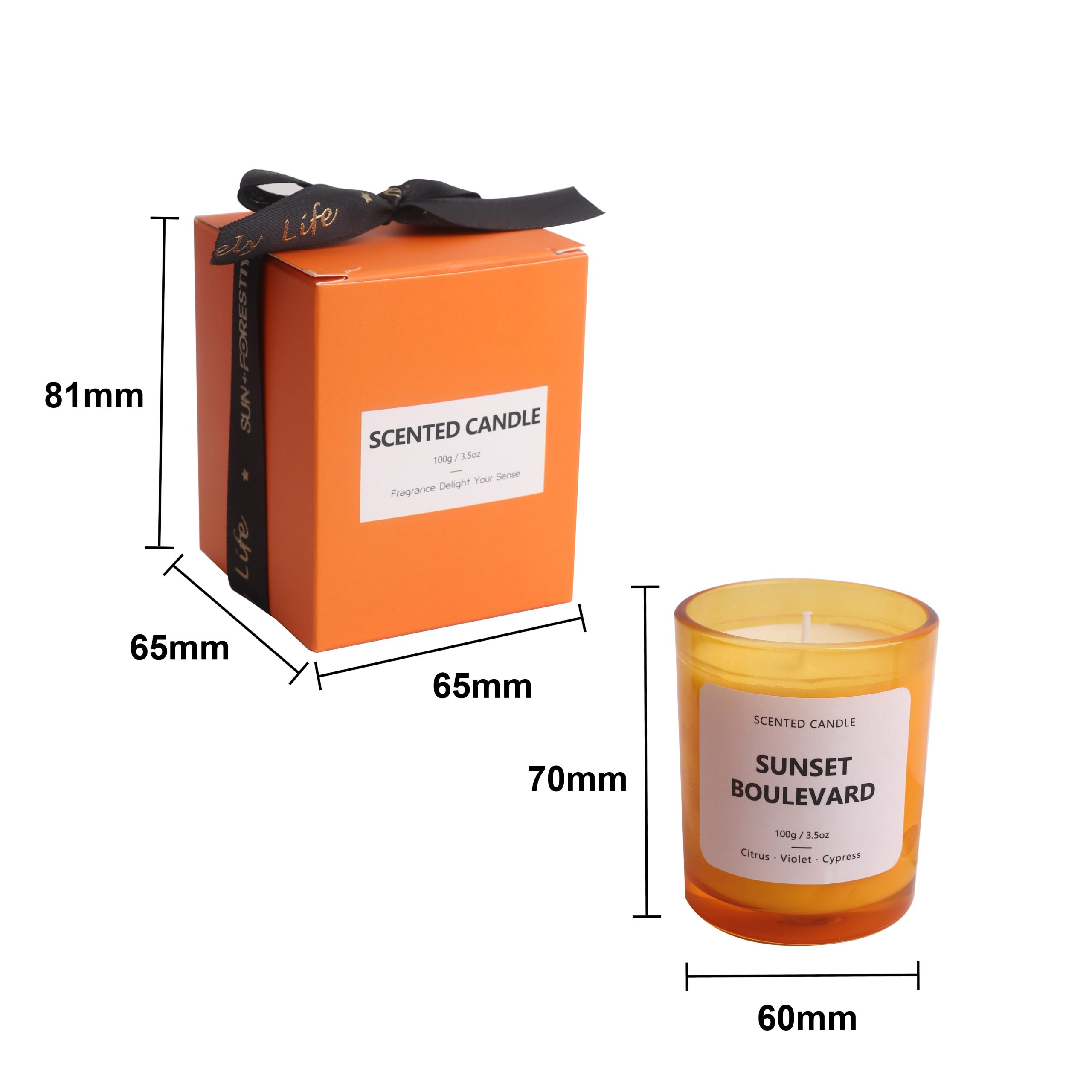 3.5oz Glass Candle - Image 4