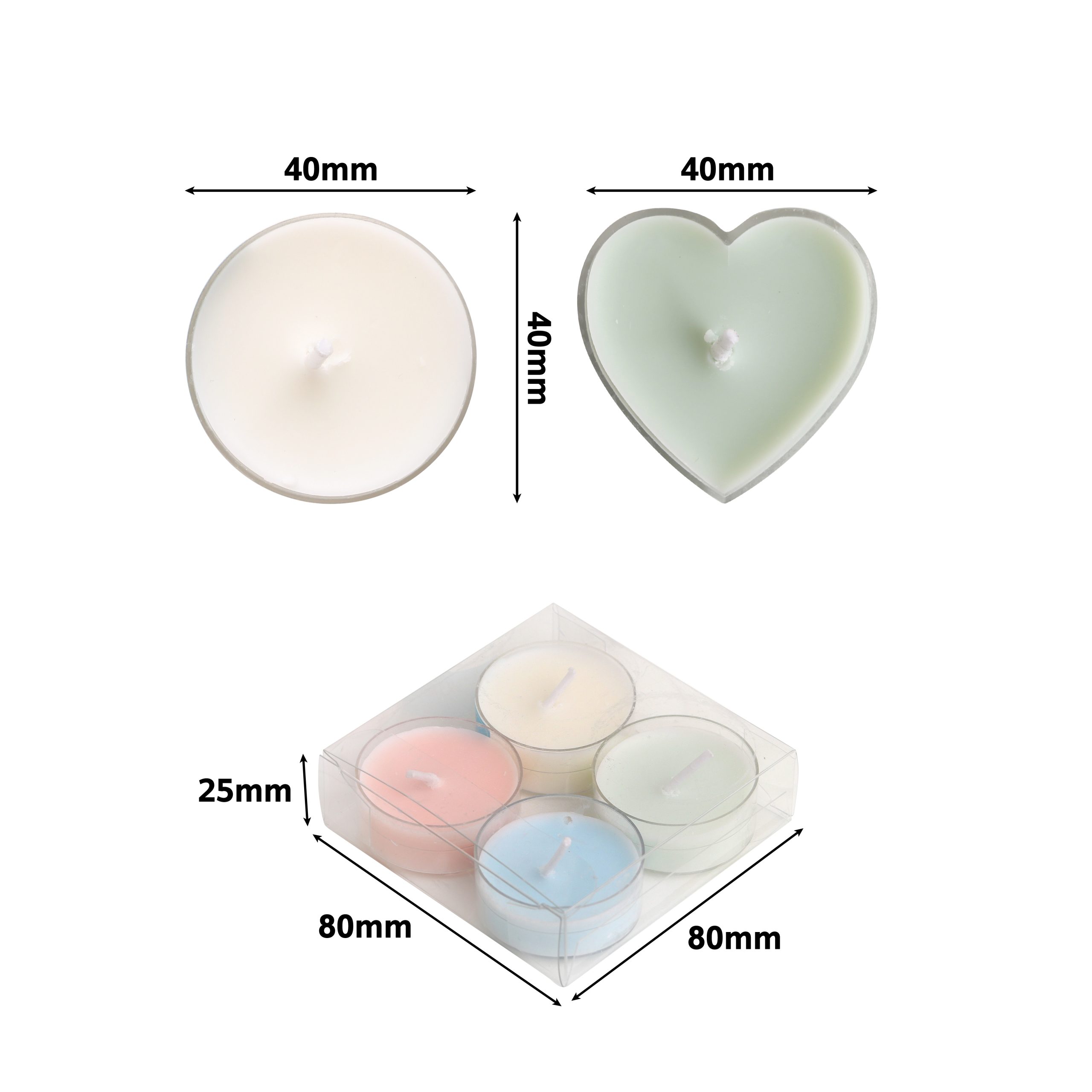 Tealight Candle Set (4pcs) - Image 8
