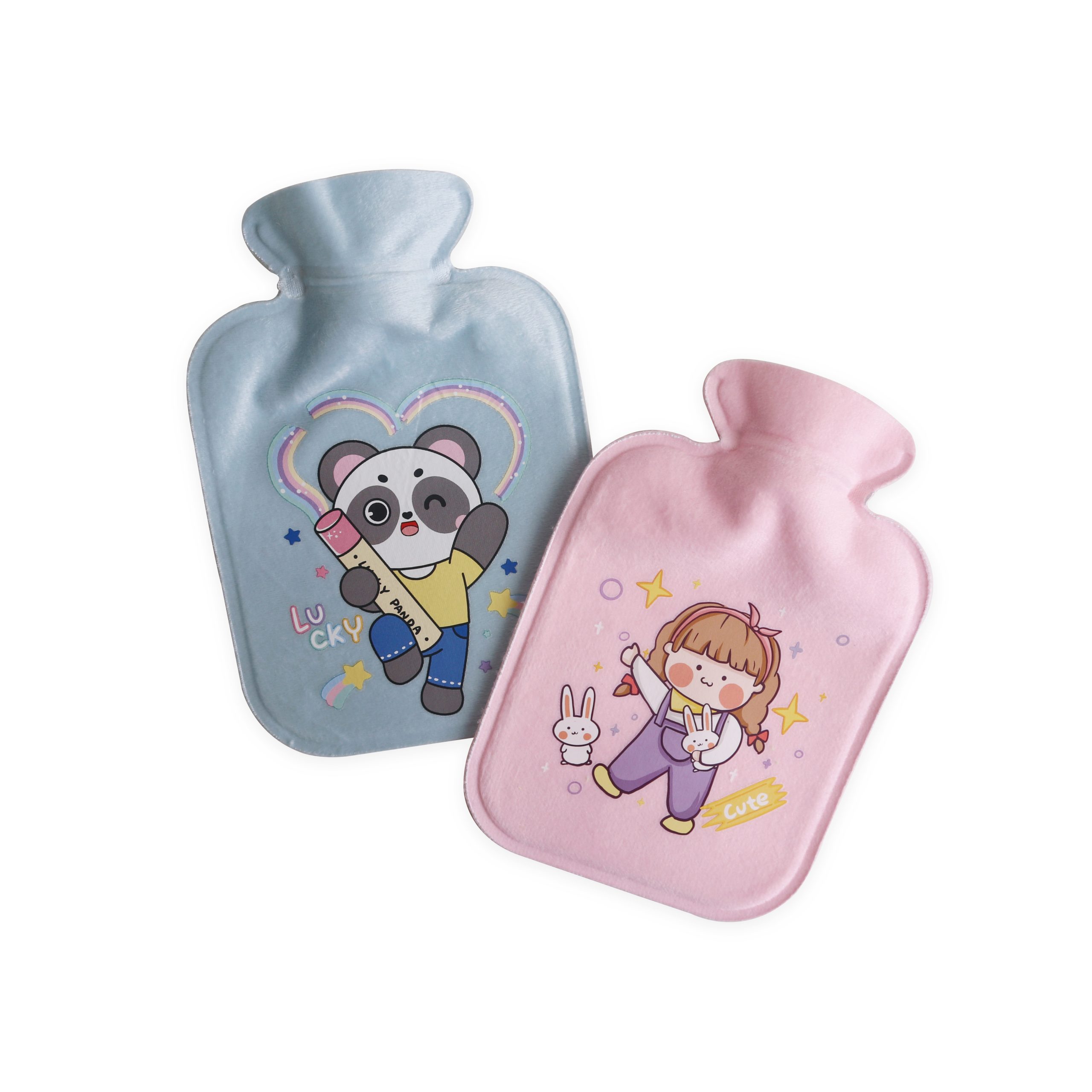 Hot Water Bottle with Plush Cover - Image 9
