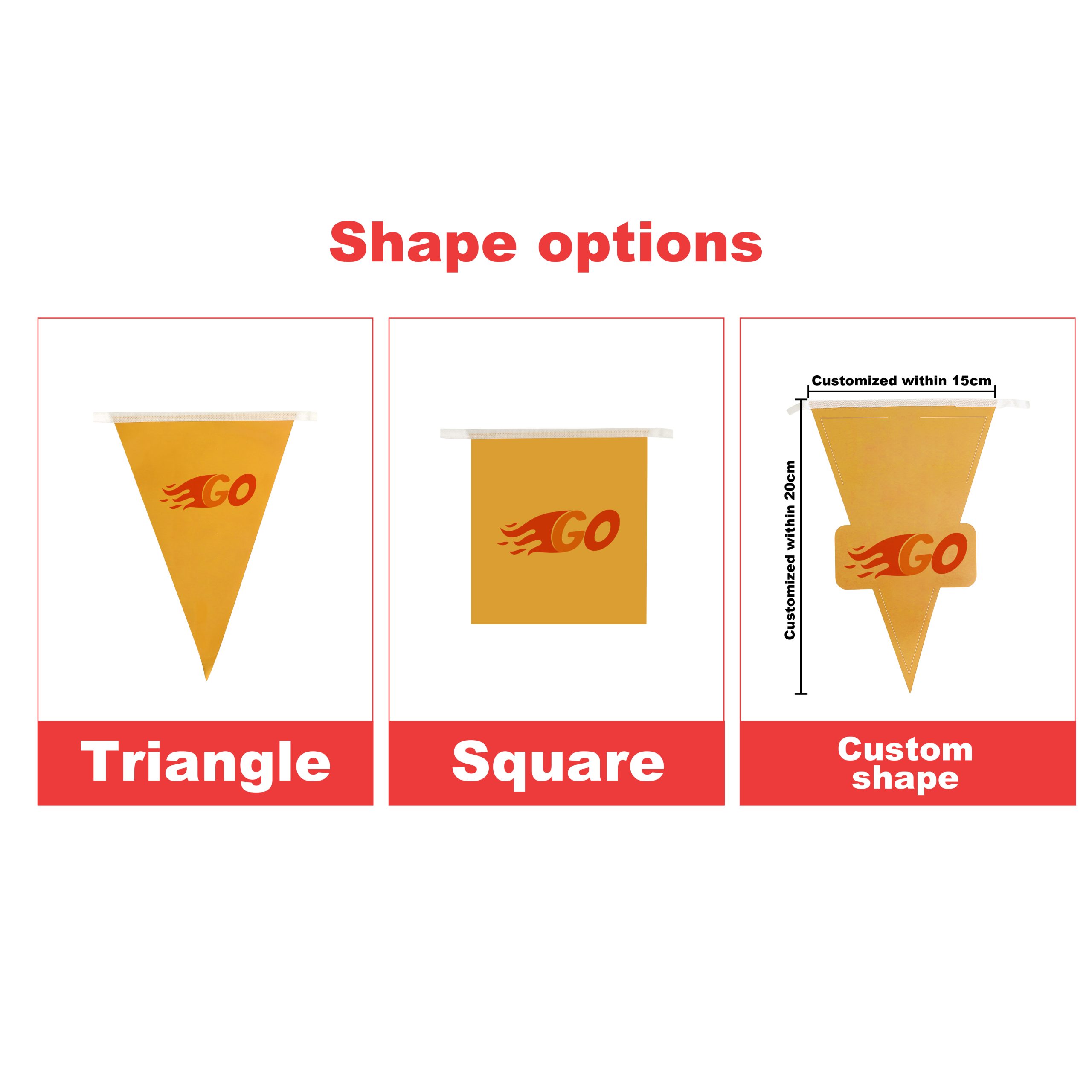 Custom PVC Pennant String Flags - Image 3