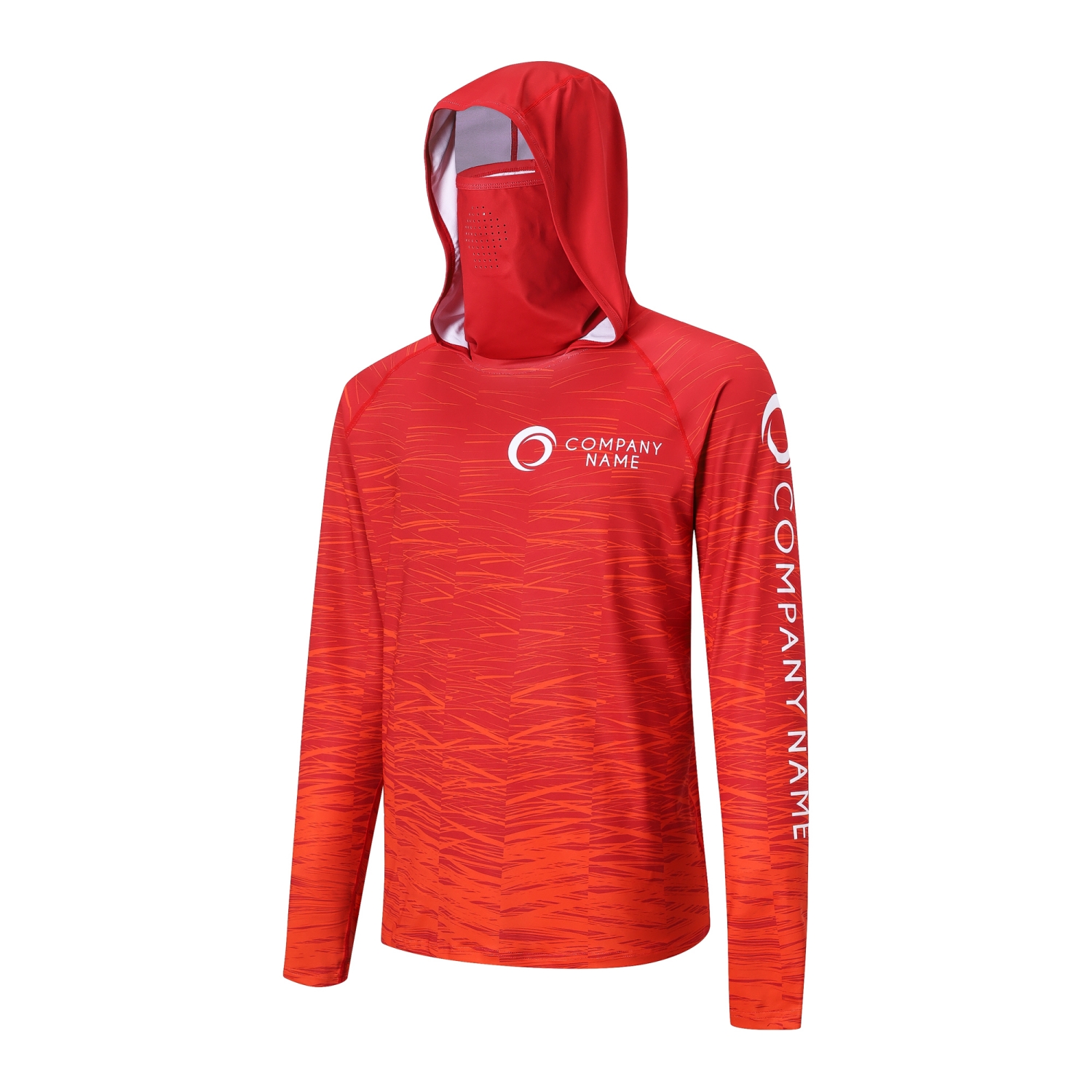 Men's Polyester Spandex Sublimated Sun Protection Hoodie - Image 3