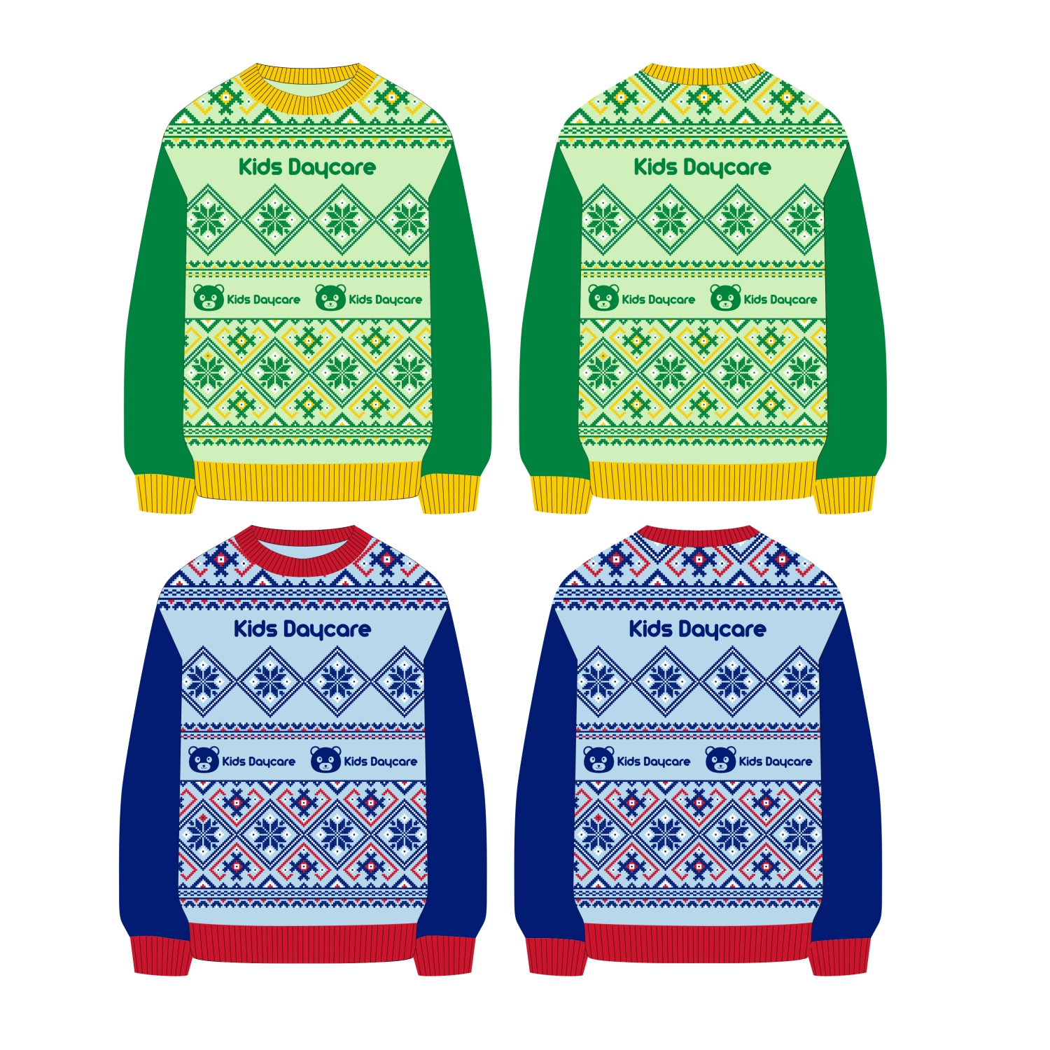 Unisex Acrylic Cotton Jacquard Sweater - Image 5