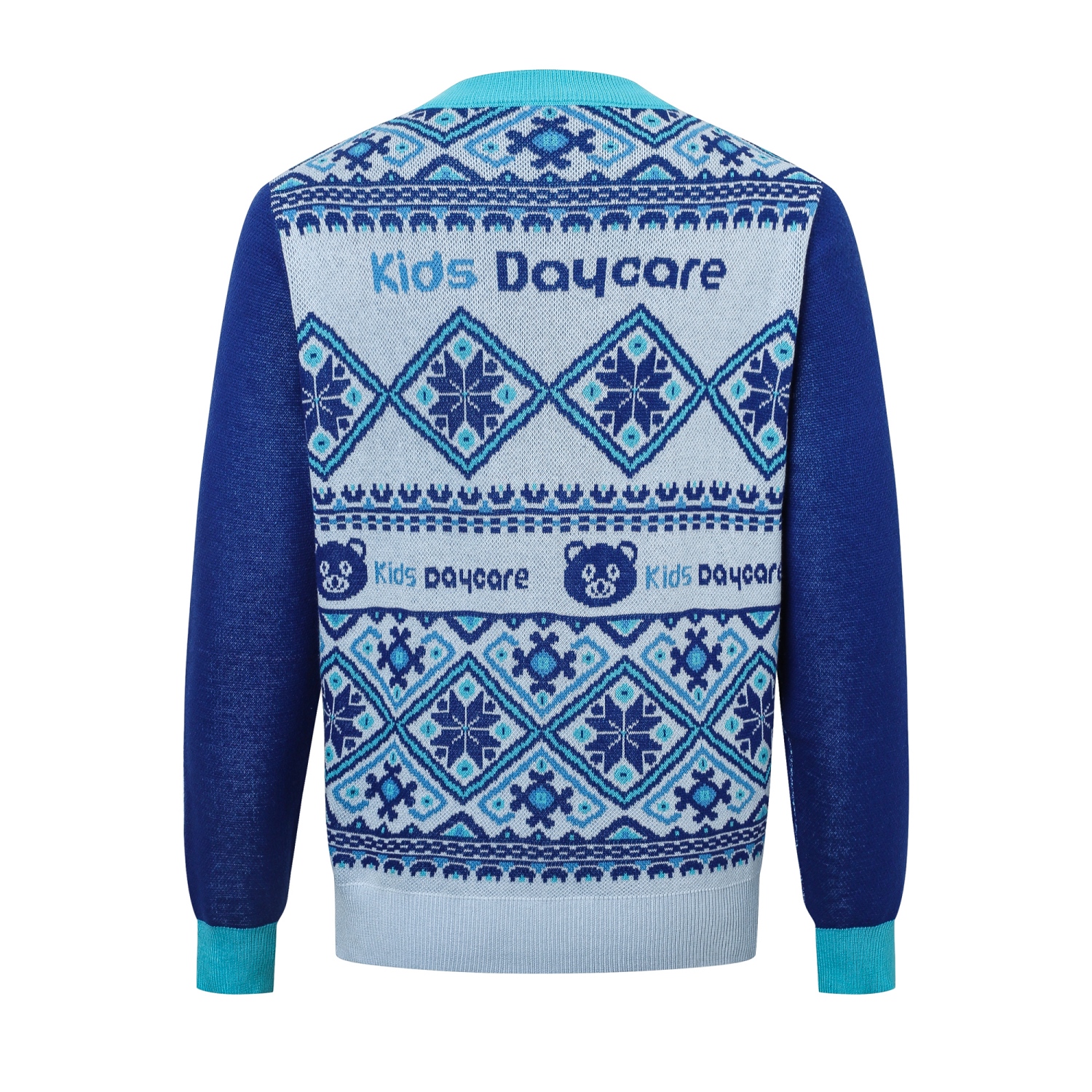 Unisex Acrylic Cotton Jacquard Sweater - Image 4