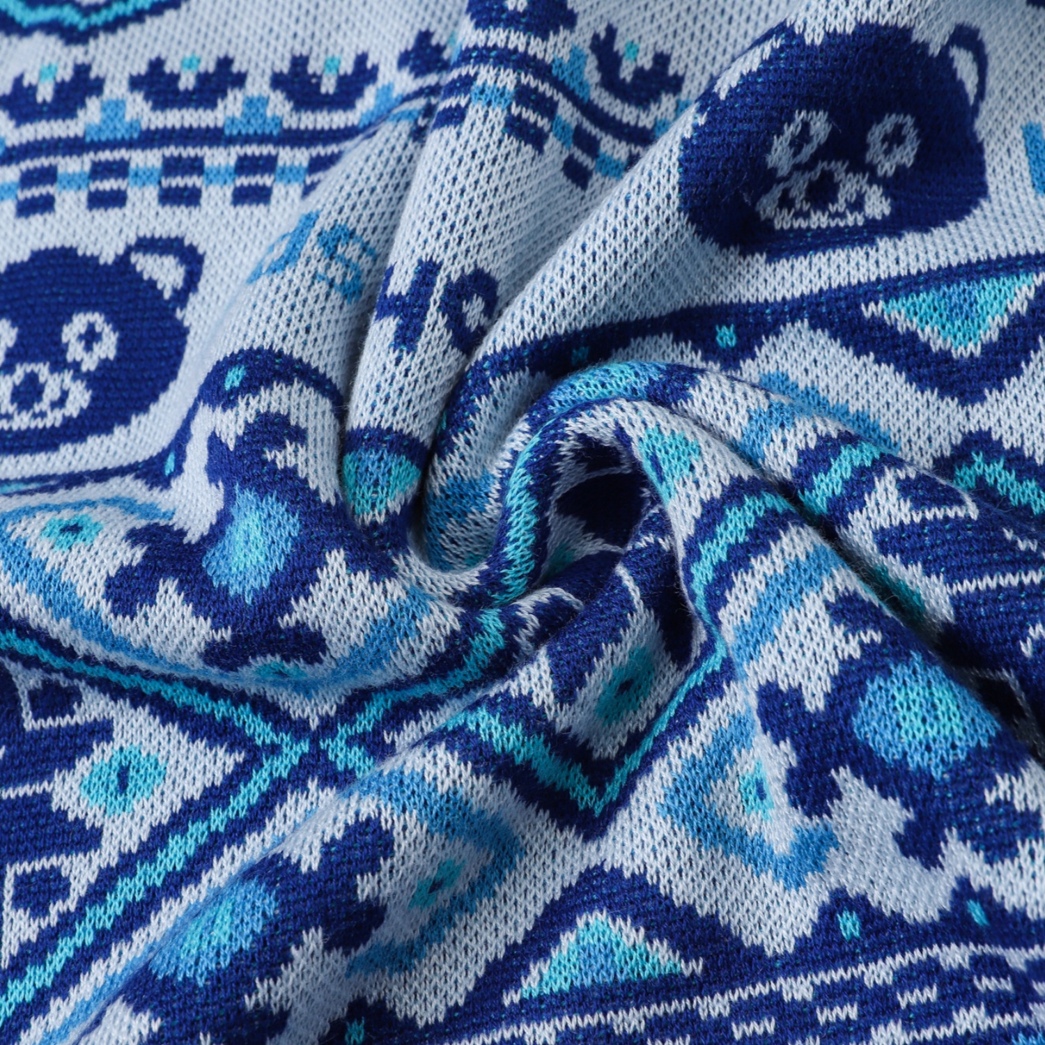 Unisex Acrylic Cotton Jacquard Sweater - Image 8