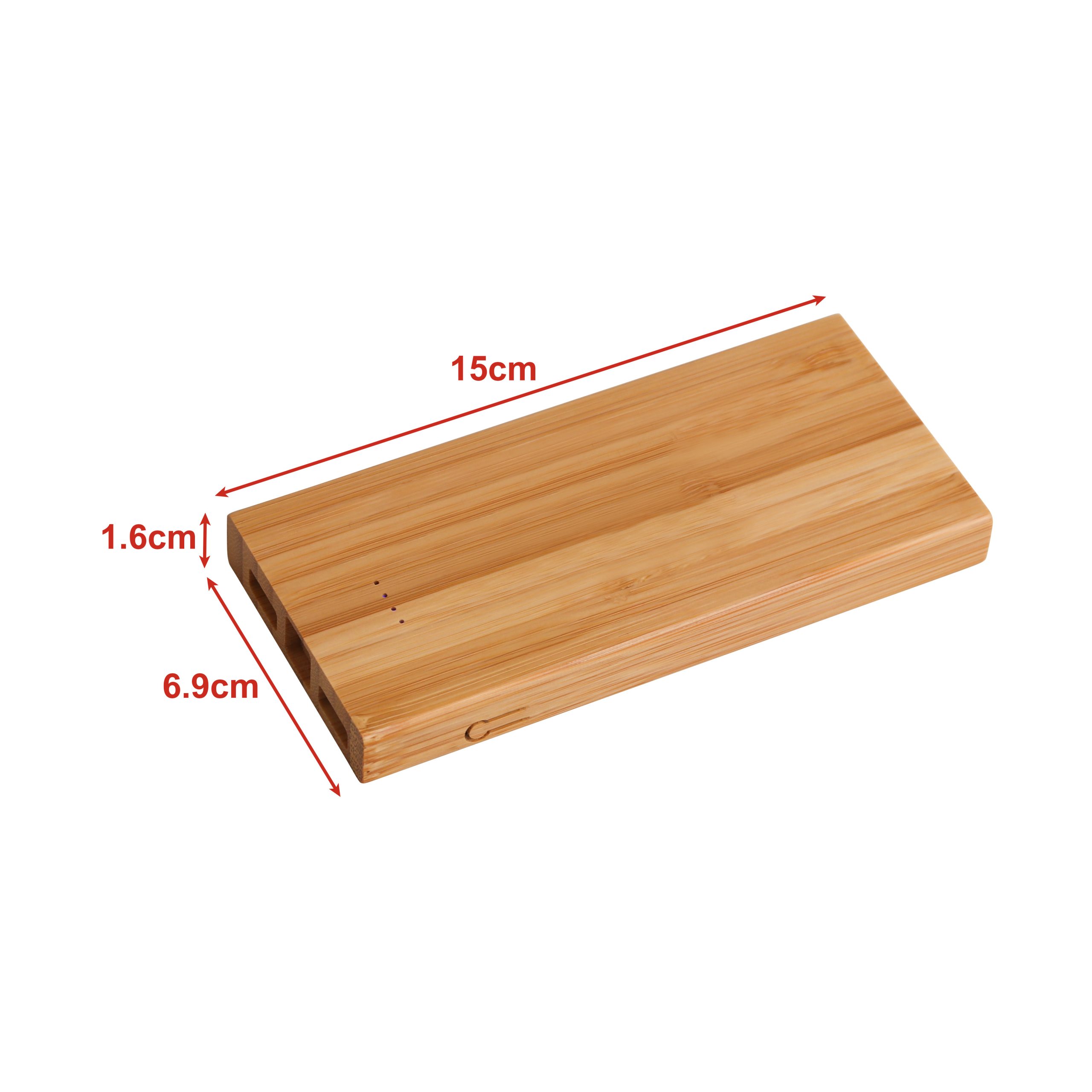 10000mAh Bamboo Wireless Power Bank - Image 3