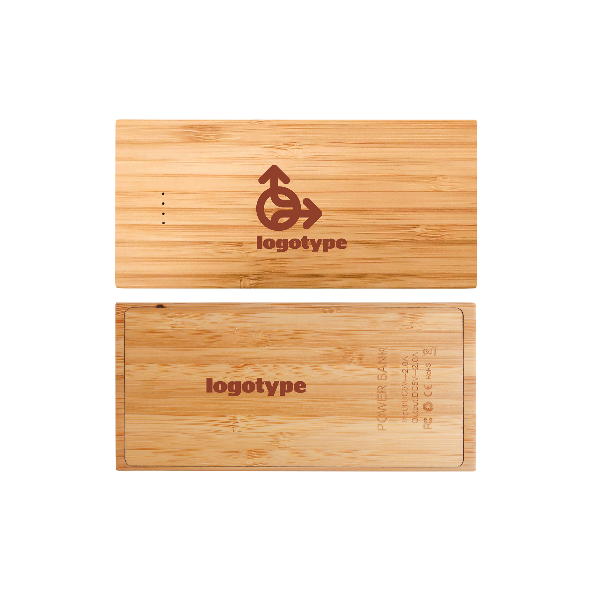 10000mAh Bamboo Wireless Power Bank - Image 2