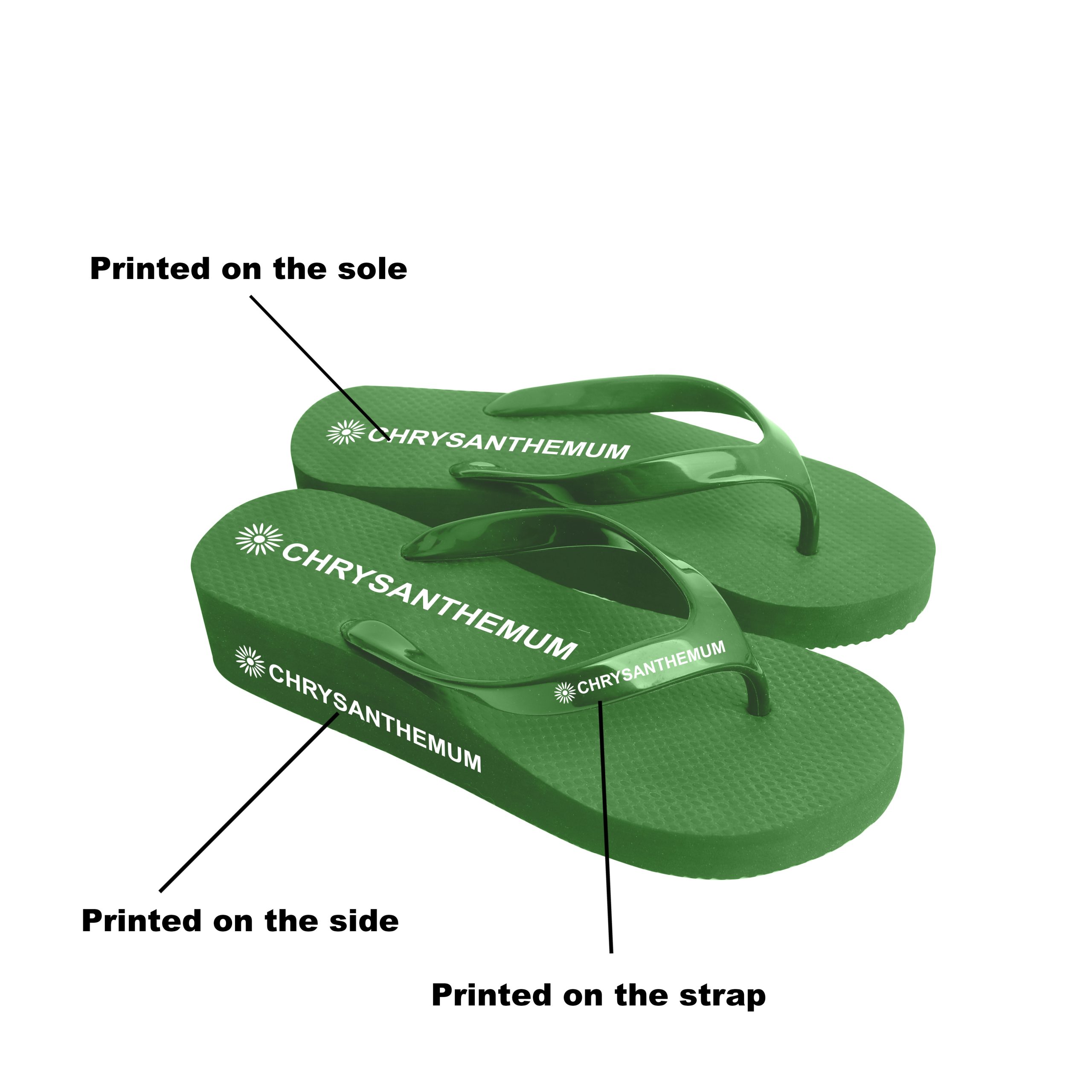 Rubber Platform Classic Thongs - Image 3
