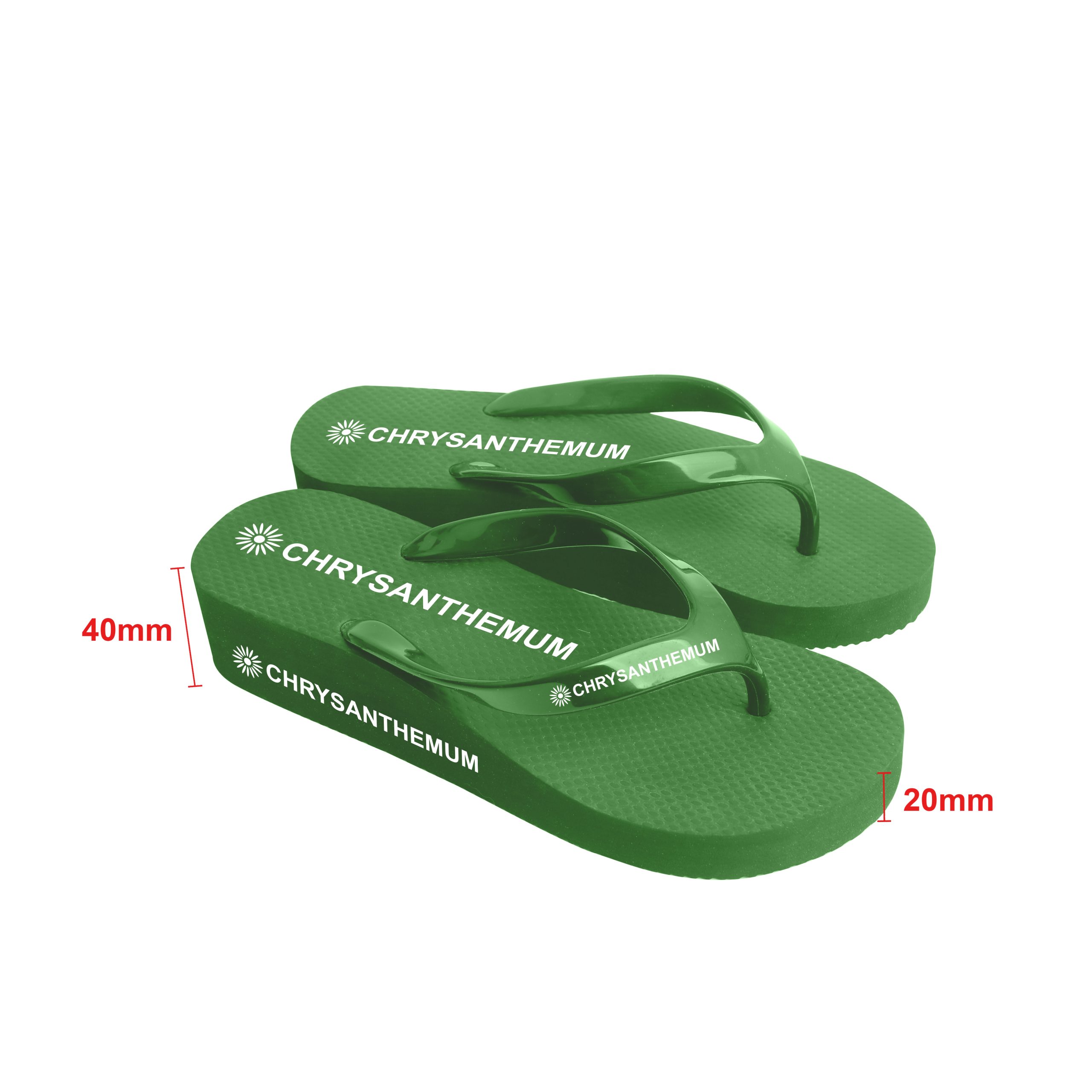 Rubber Platform Classic Thongs - Image 2