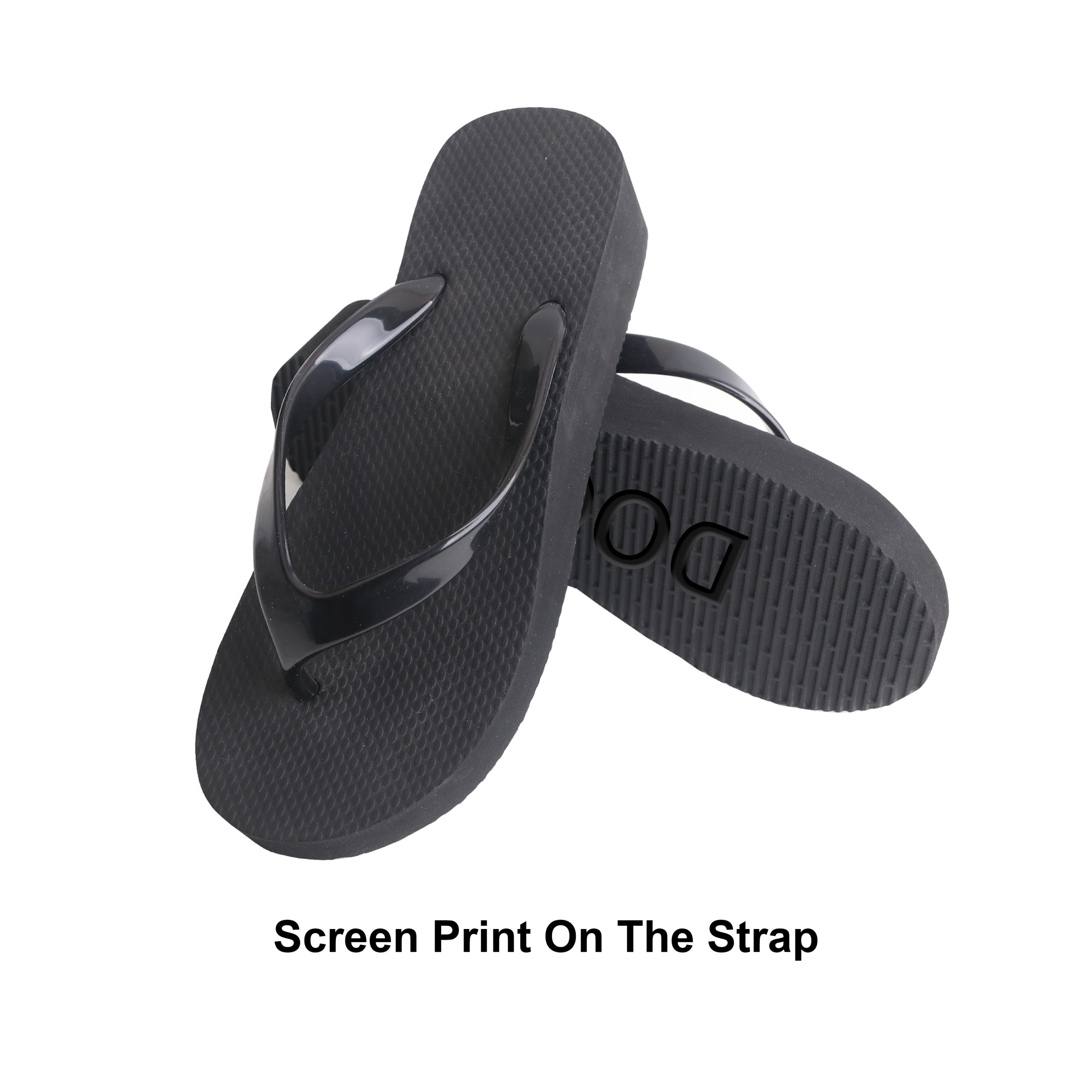 Rubber Platform Talking Footprint Thongs - Image 5