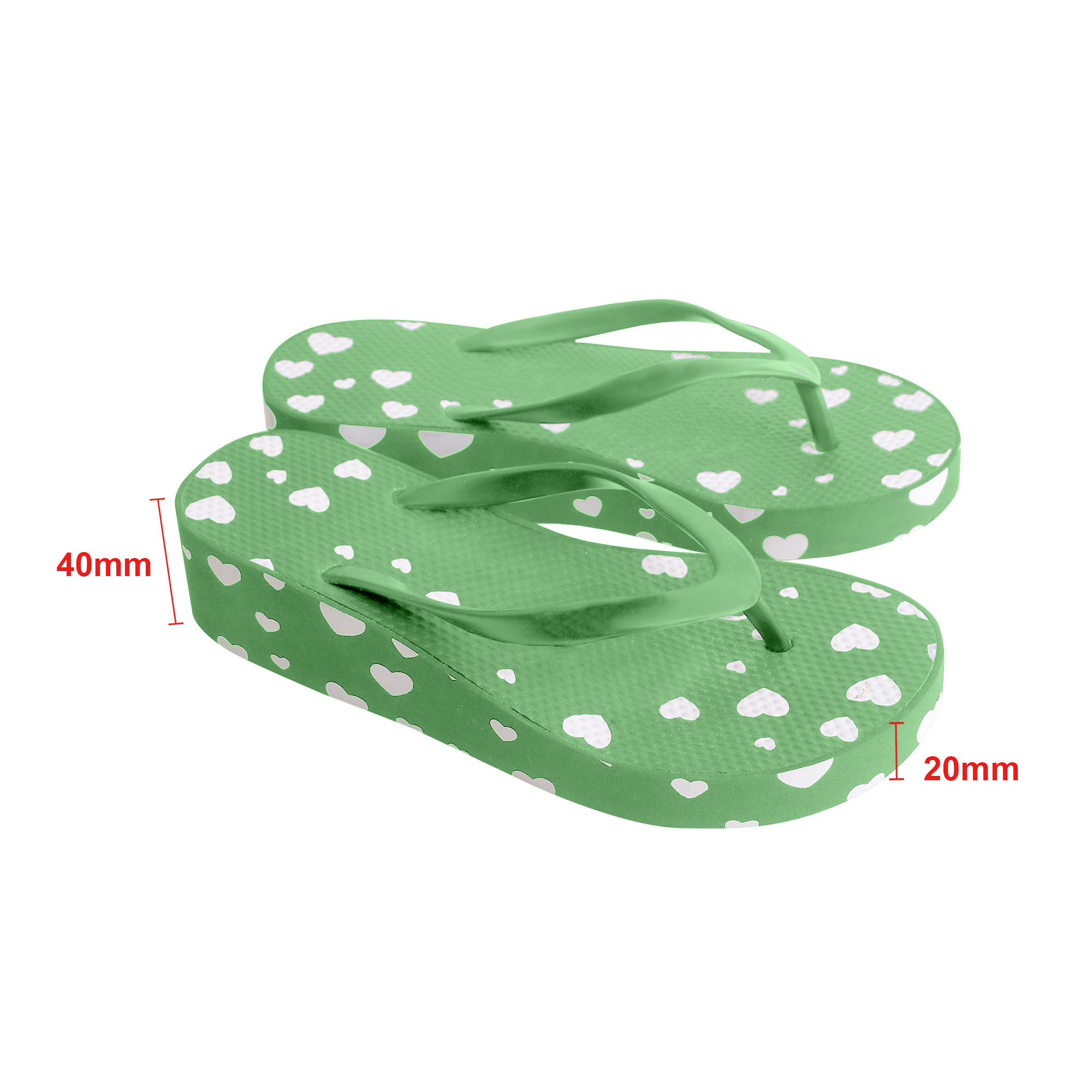 EVA Platform Talking Footprint Thongs - Image 2