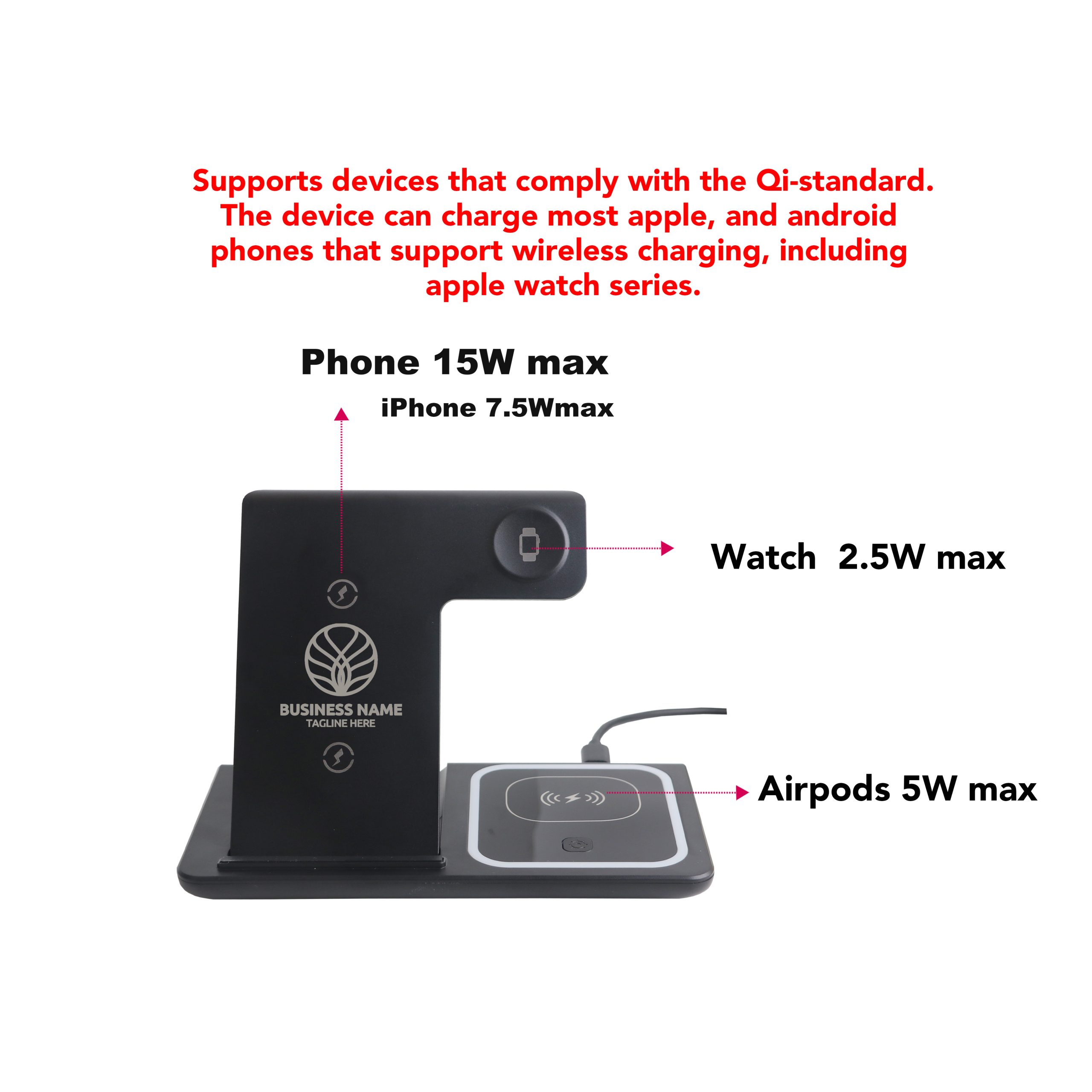 3-In-1 Portable Wireless Charger - Image 5