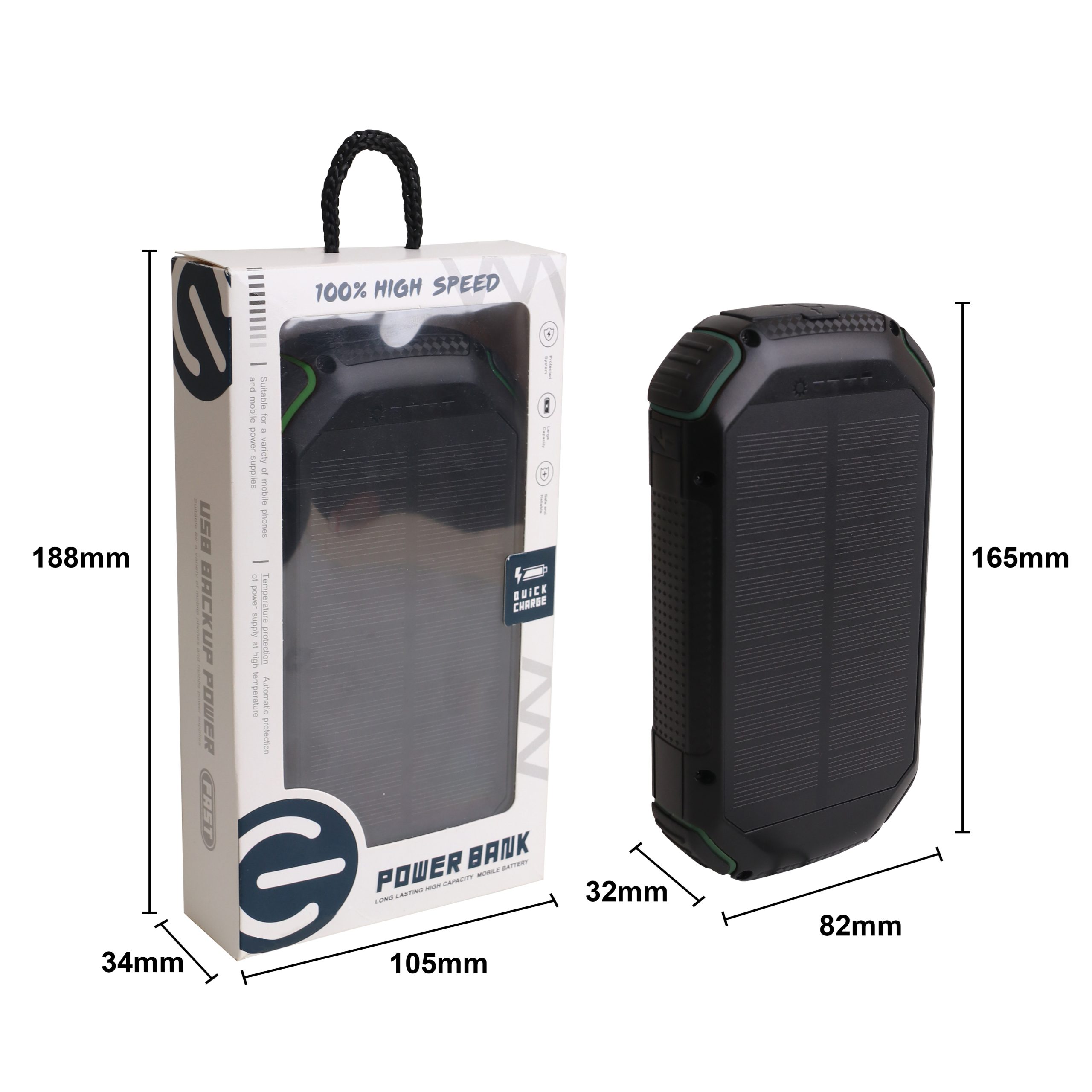 20000mAh Outdoor Solar Wireless Power Bank - Image 7