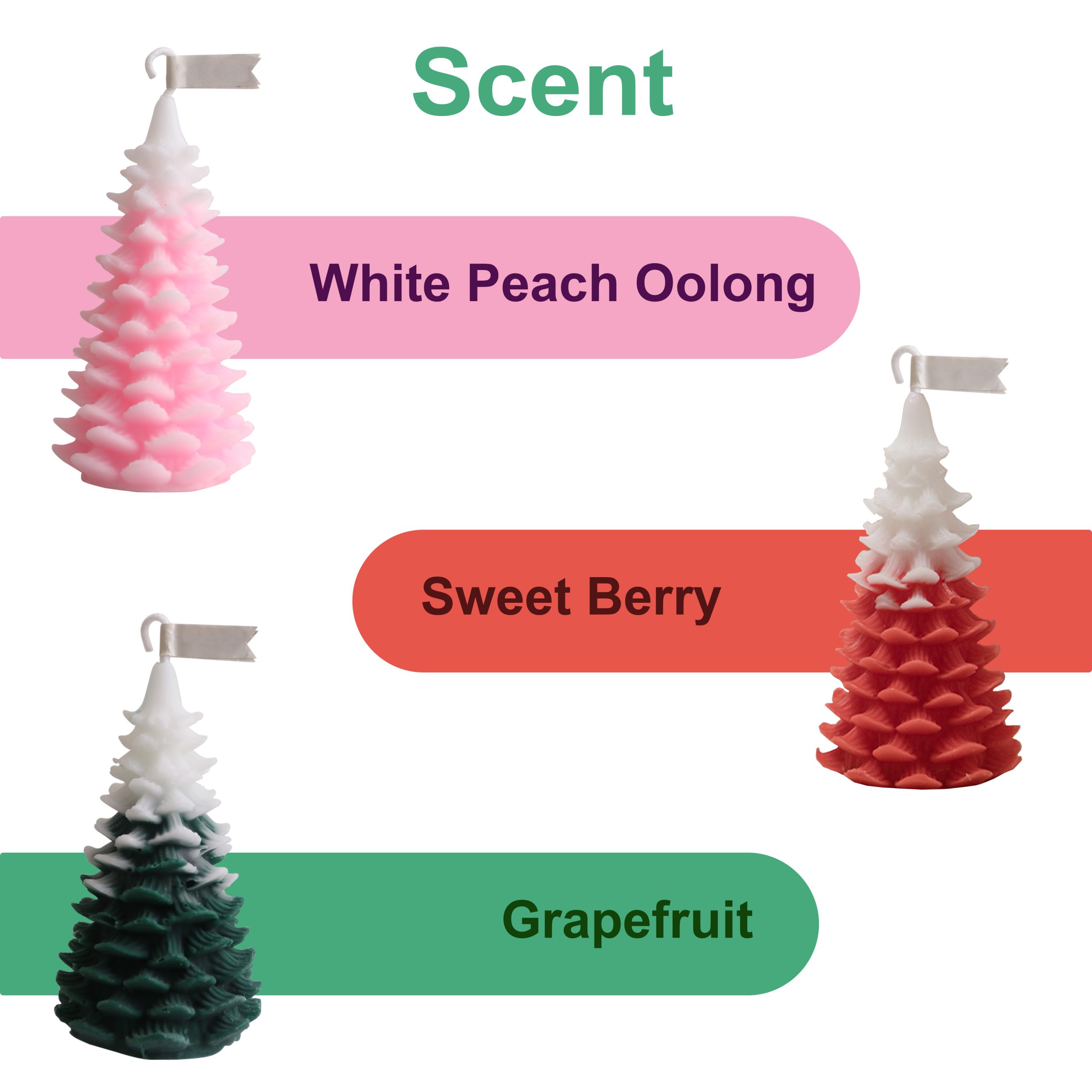 Cedar Christmas Tree Shape Candles - Image 10