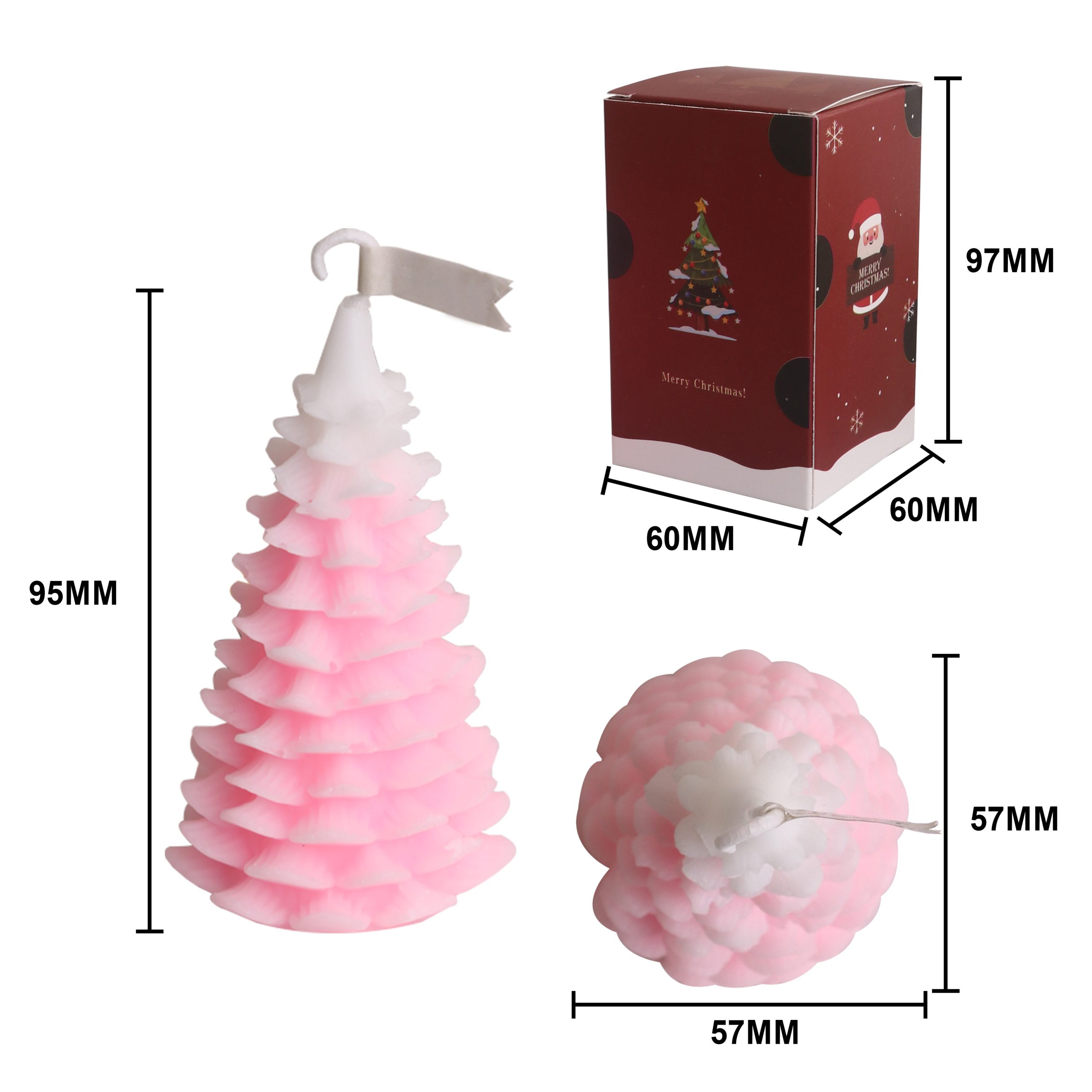 Cedar Christmas Tree Shape Candles - Image 9