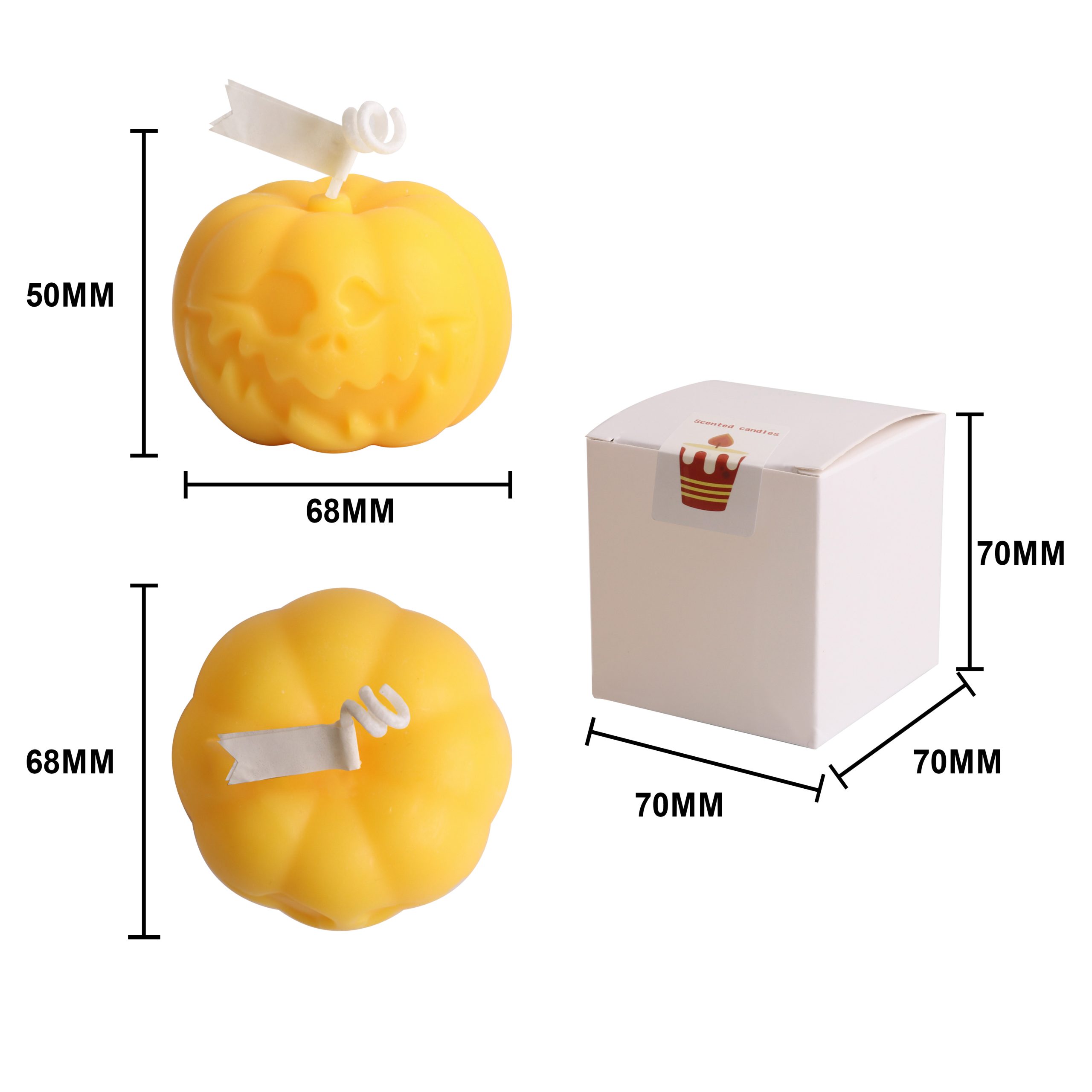 Pumpkin Shape Candles - Image 6
