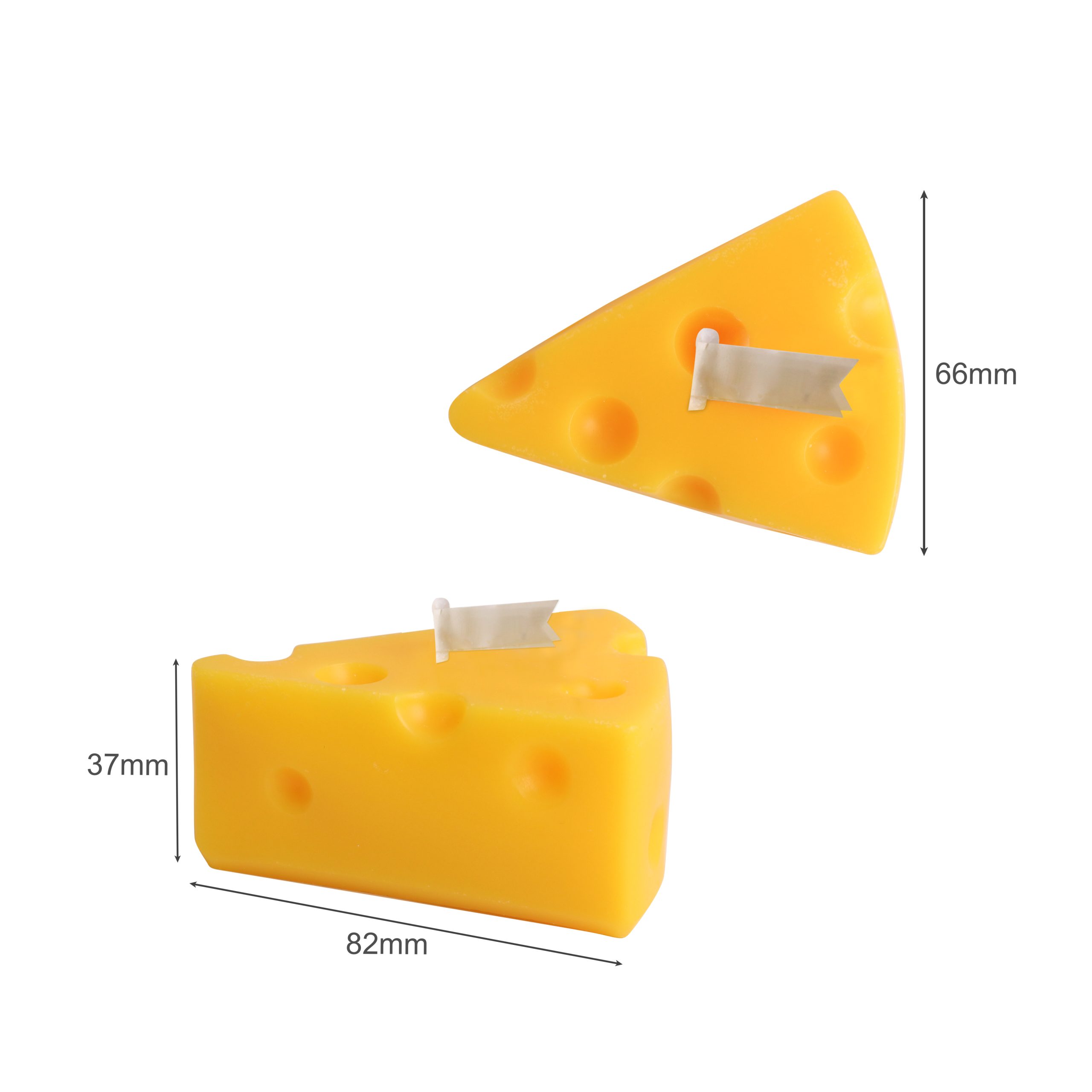Triangle Cheese Shape Candles - Image 4