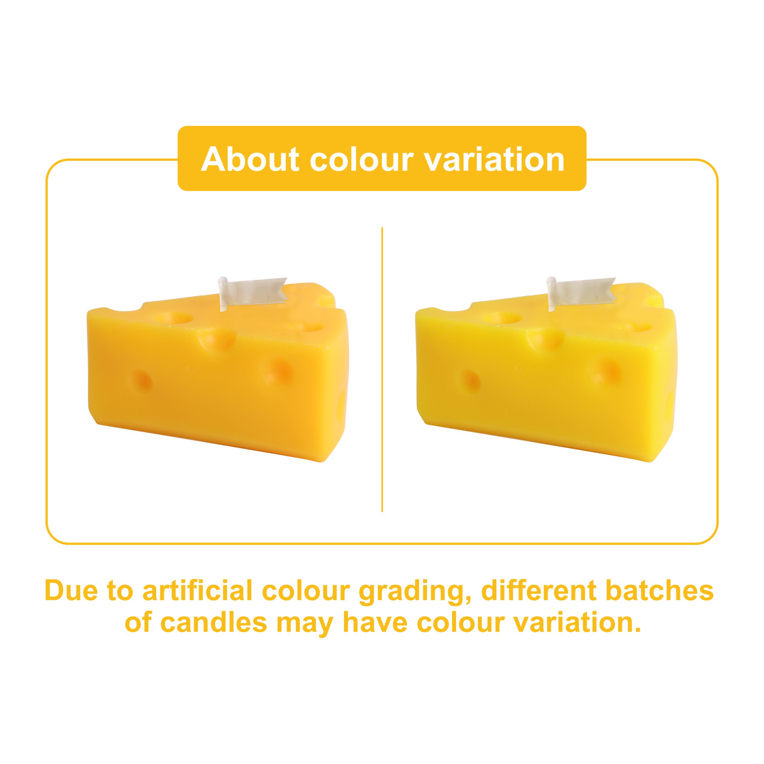 Triangle Cheese Shape Candles - Image 6