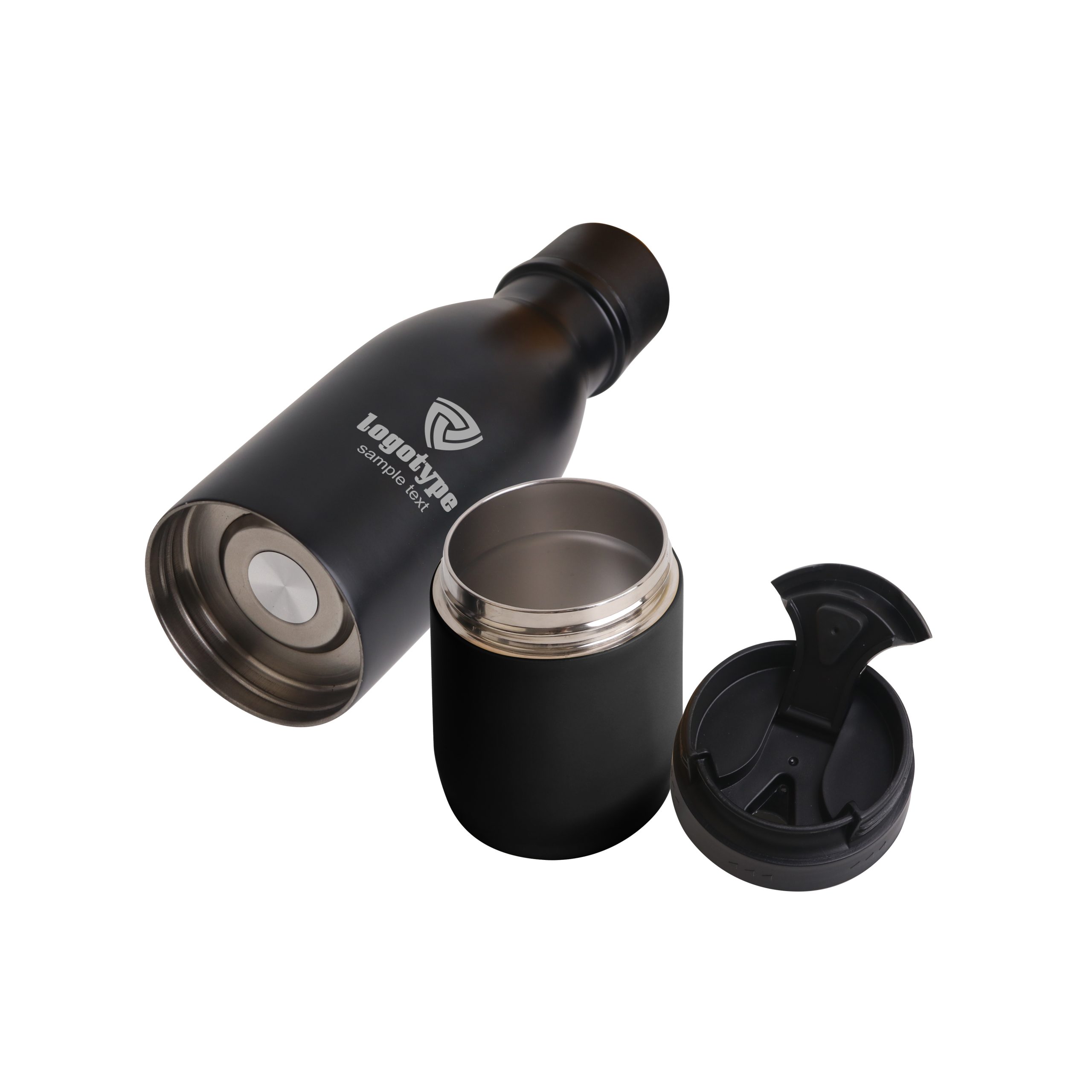 2 in 1 Stainless Vacuum Flask - Image 3