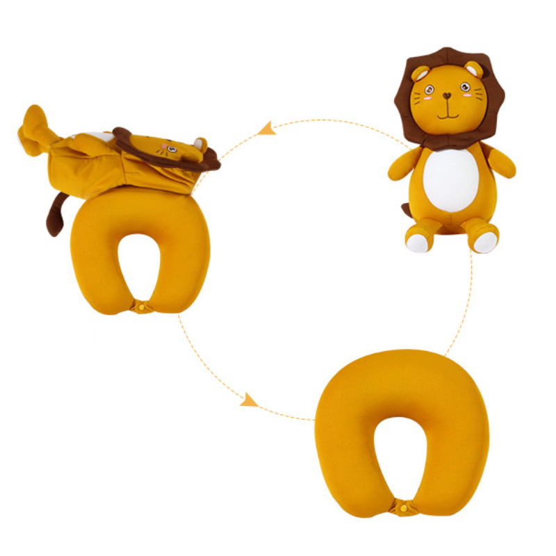 Lion Shaped 2 In 1 Travel Pillow - Image 4