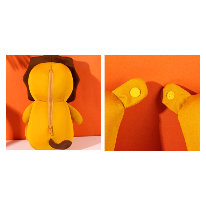Lion Shaped 2 In 1 Travel Pillow - Image 5