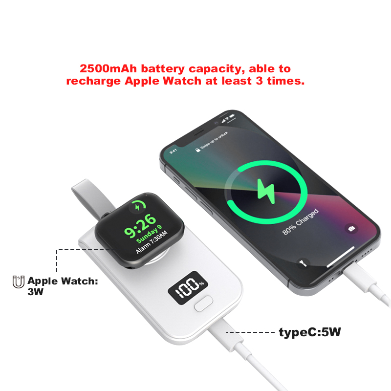 Portable Apple Watch 2500mAh Power Bank - Image 4