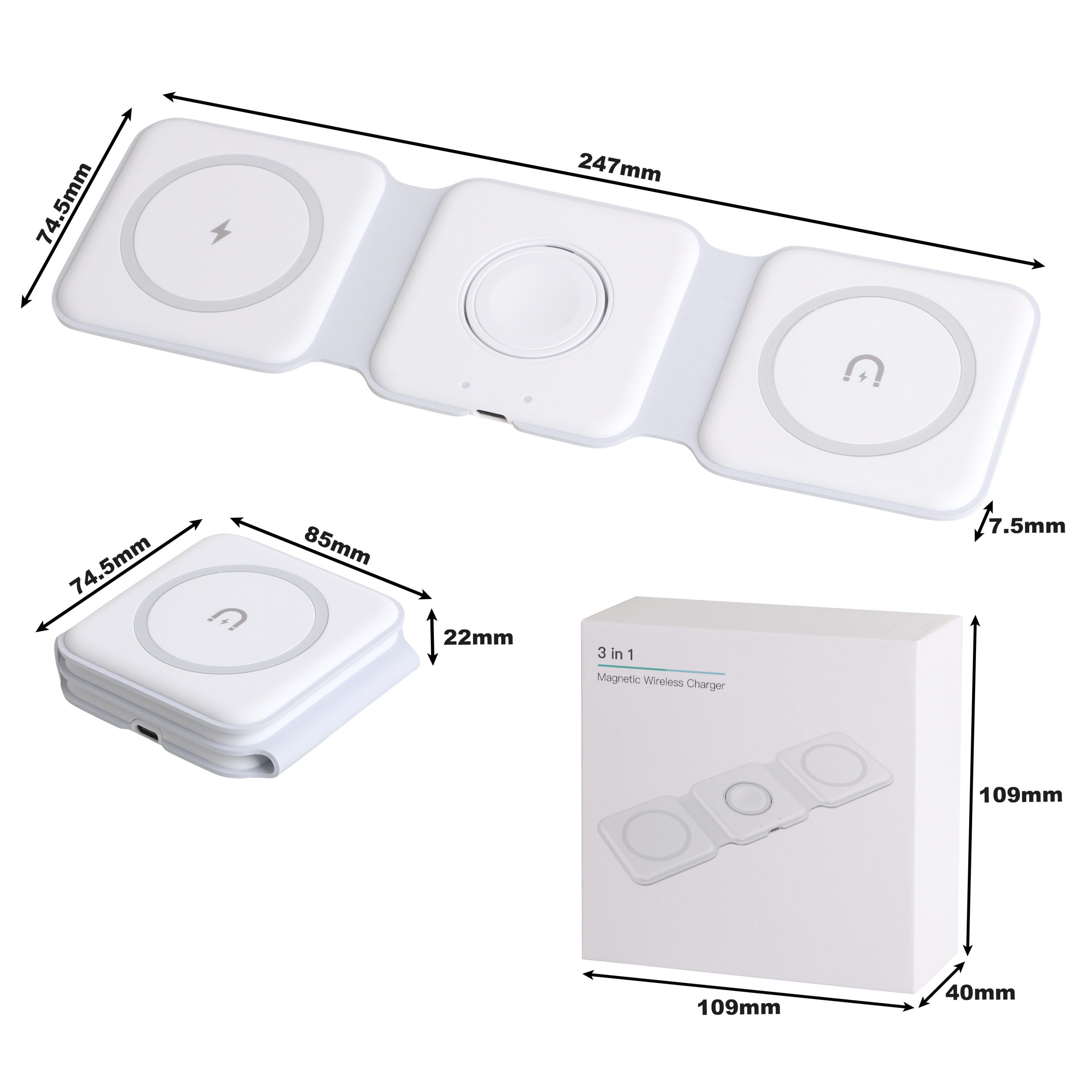 3-In-1 Foldable Magsafe Wireless Charger - Image 6