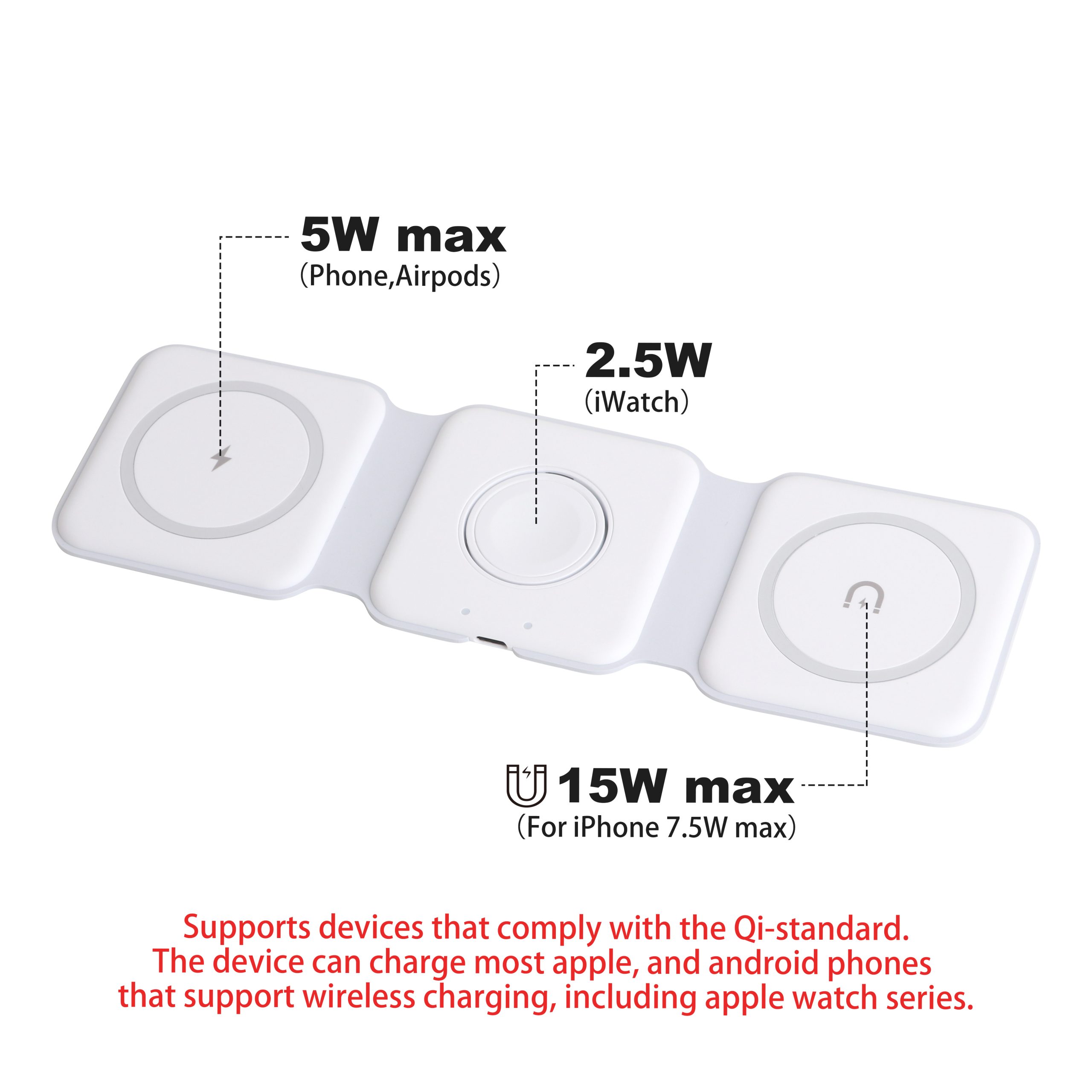 3-In-1 Foldable Magsafe Wireless Charger - Image 4