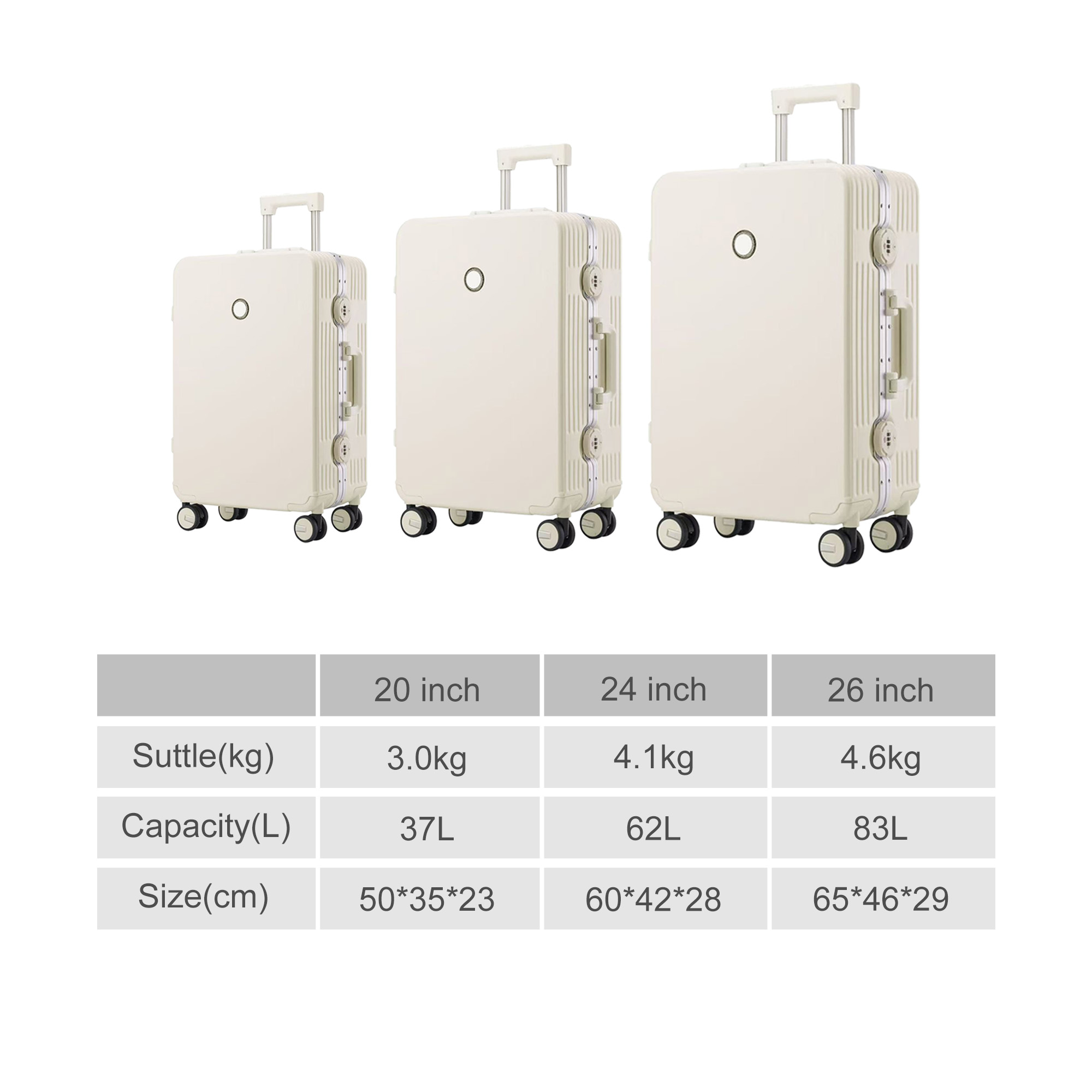 Ribbed ABS suitcase - Image 9