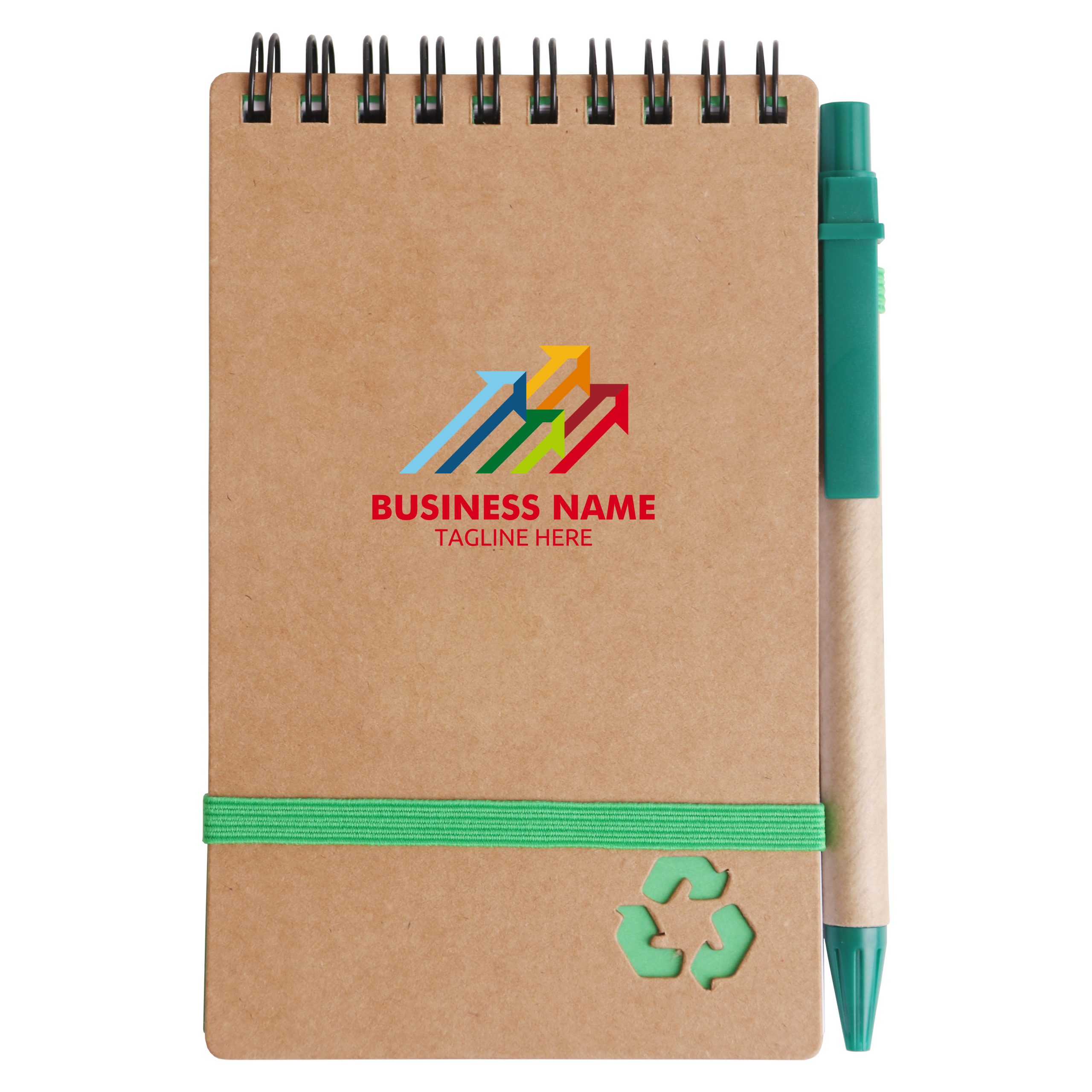 Spiral Notebook with Ballpoint Pen - Image 3