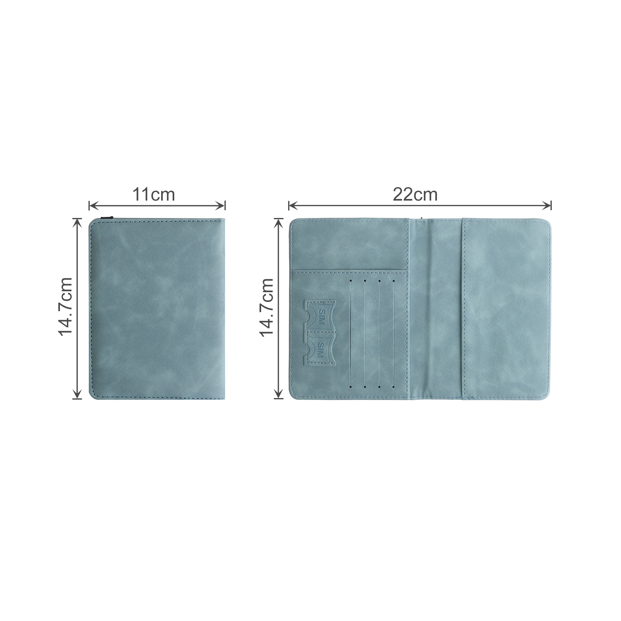 RFID Multifunctional PU Leather Passport Holder - Image 7