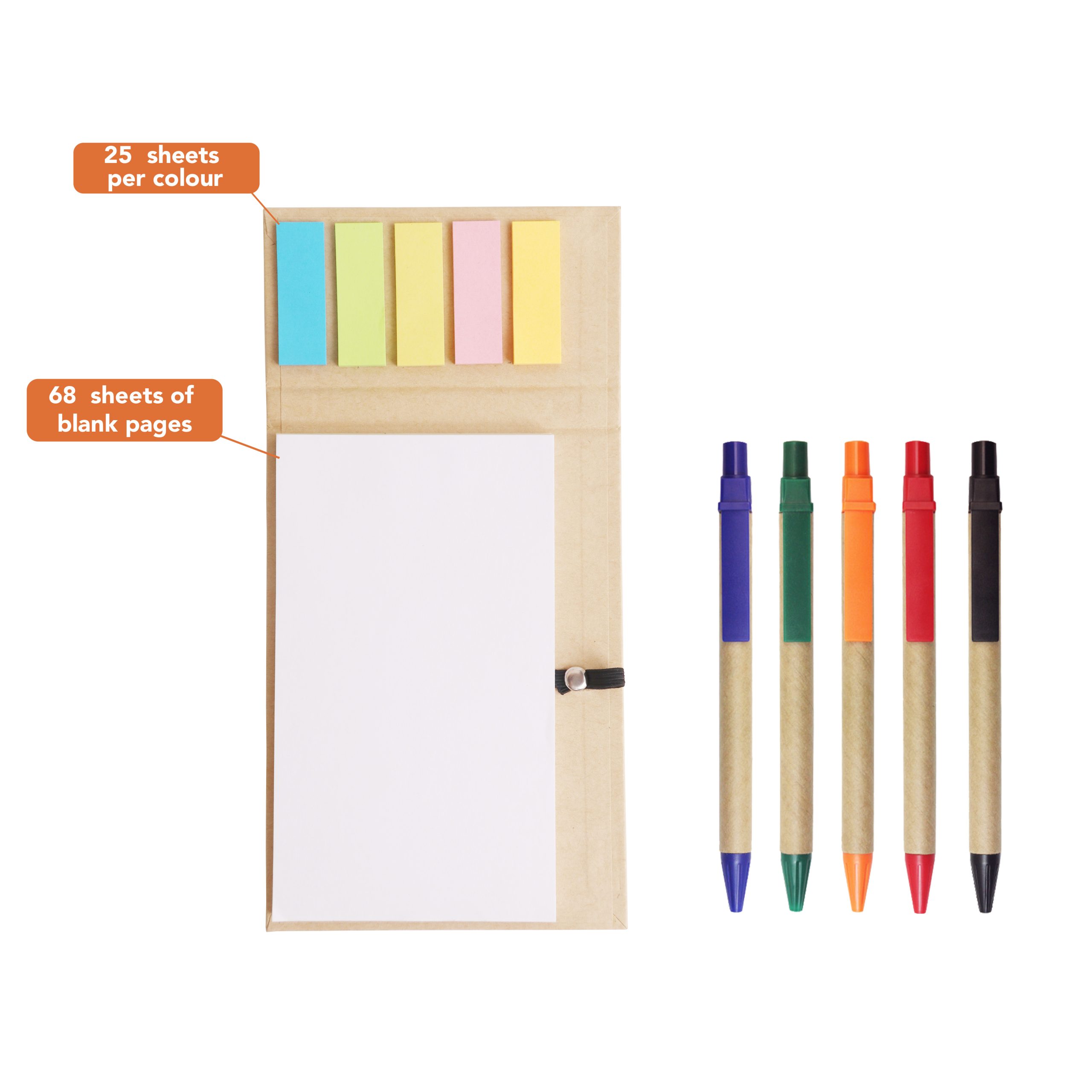 Memo Pad with Ballpoint Pen - Image 4