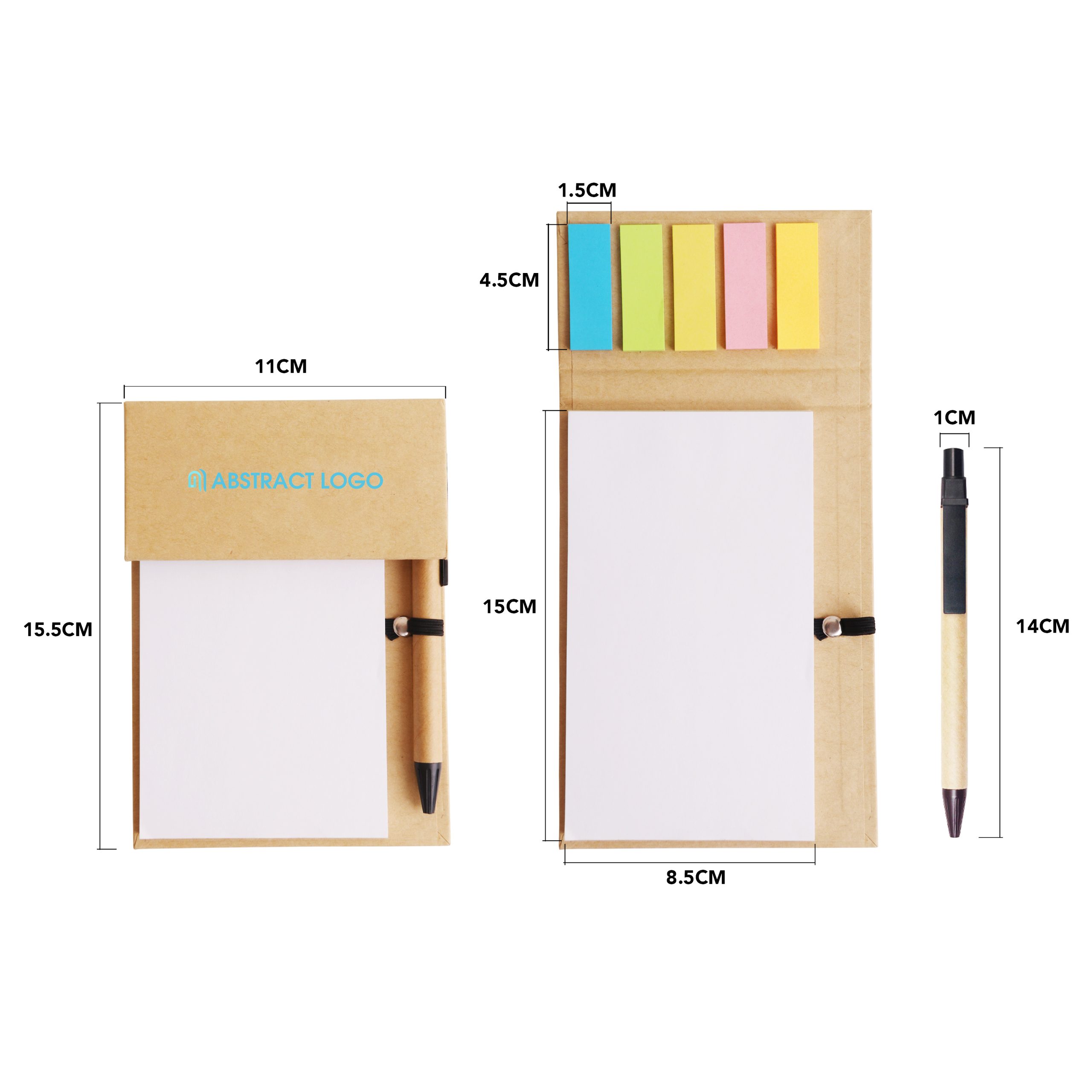 Memo Pad with Ballpoint Pen - Image 3